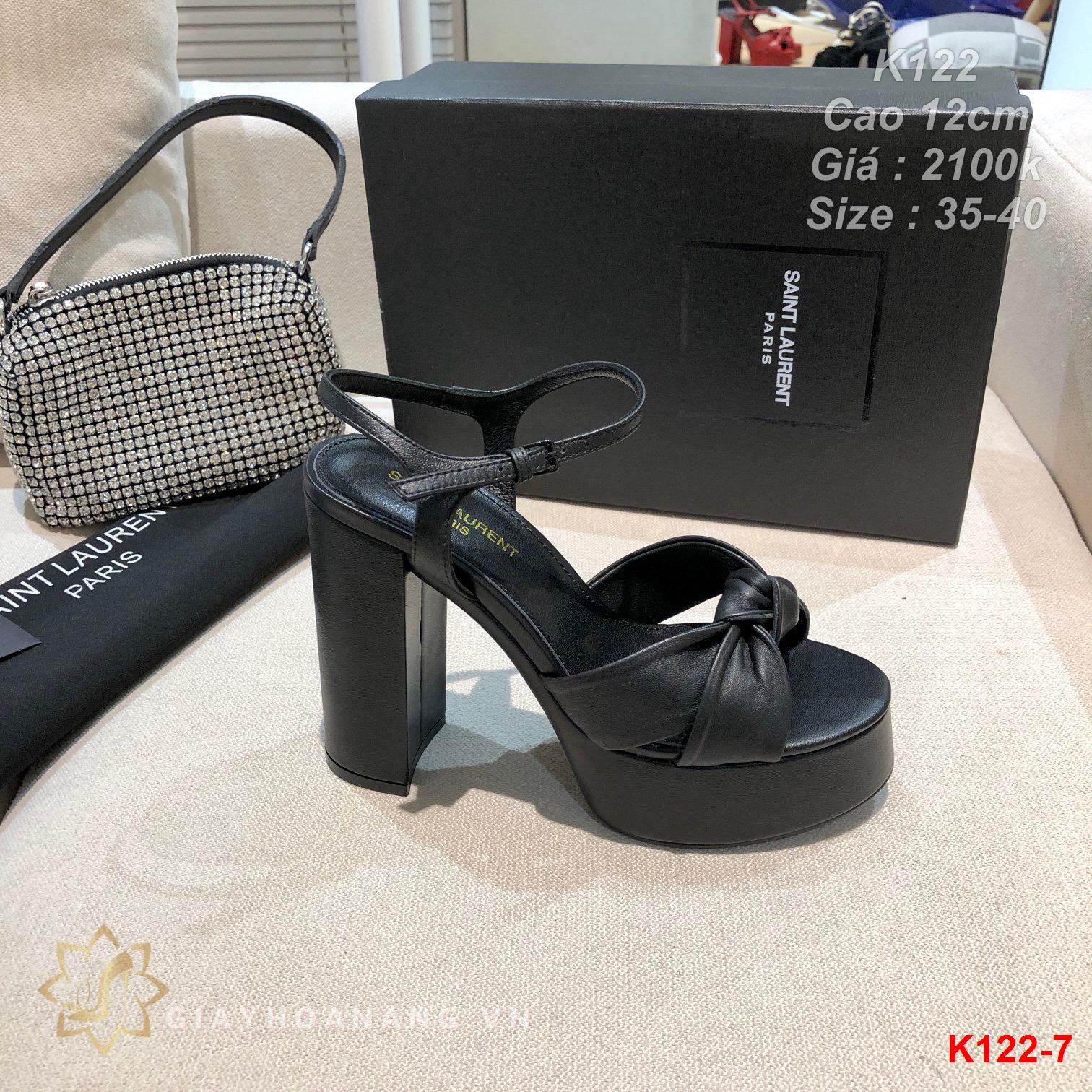 K122-7 Saint Laurent sandal cao 12cm siêu cấp