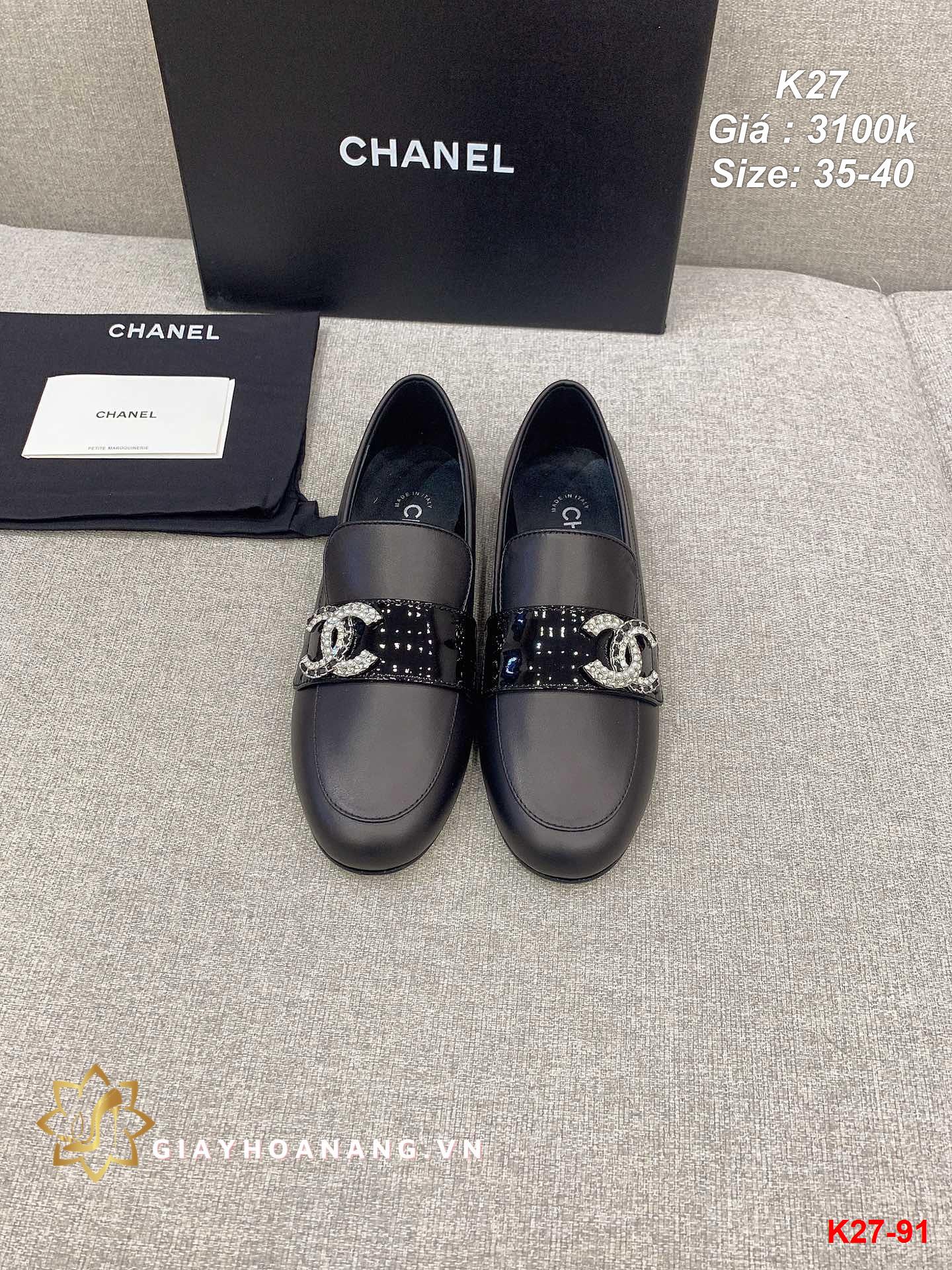 K27-91 Chanel giày lười siêu cấp