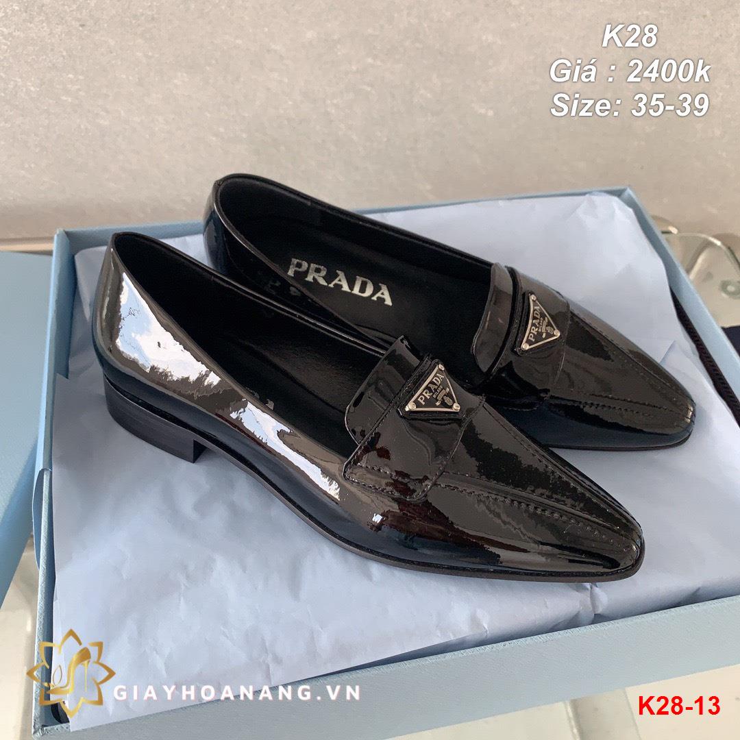 K28-13 Prada giày lười siêu cấp