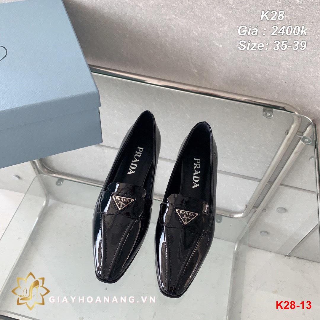 K28-13 Prada giày lười siêu cấp