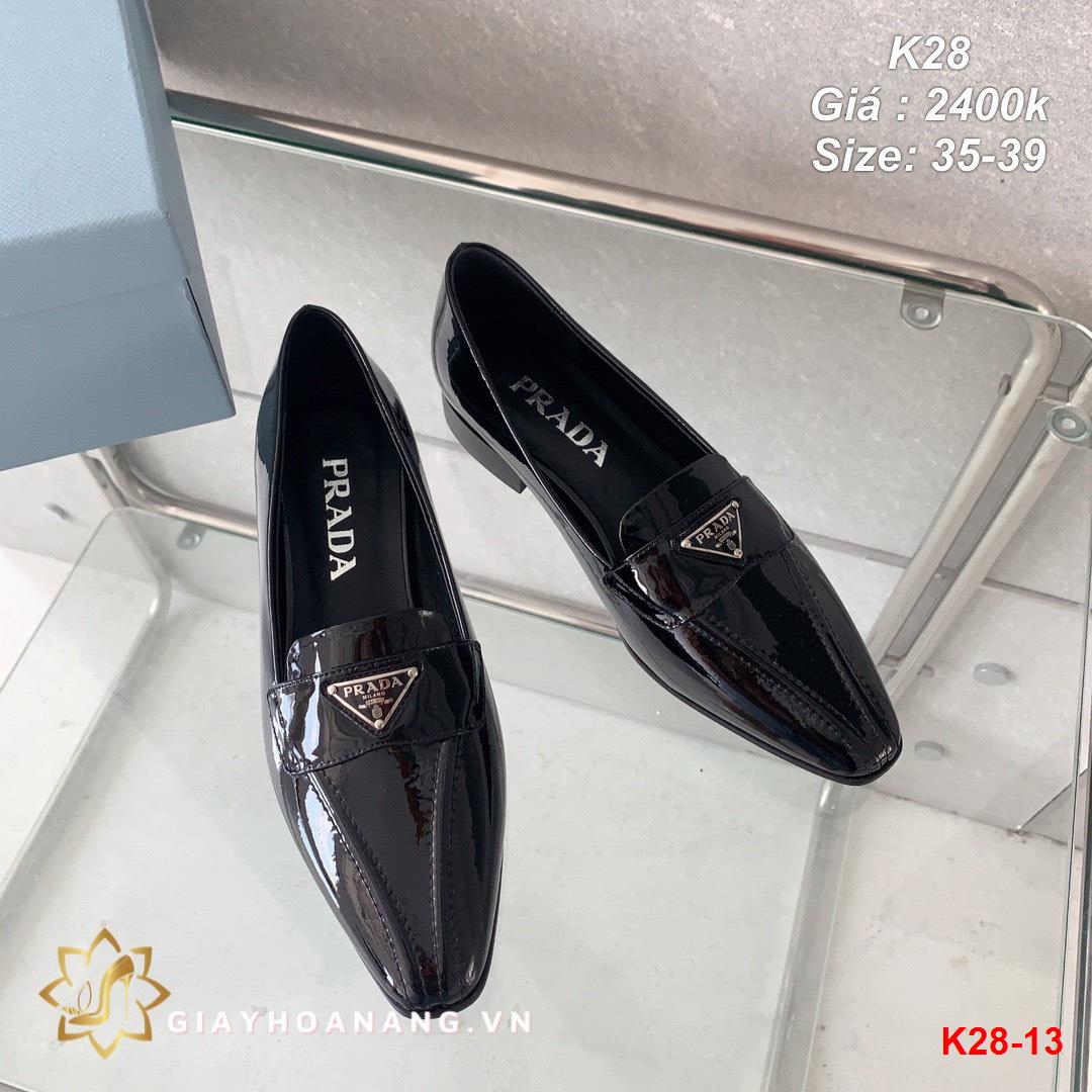 K28-13 Prada giày lười siêu cấp