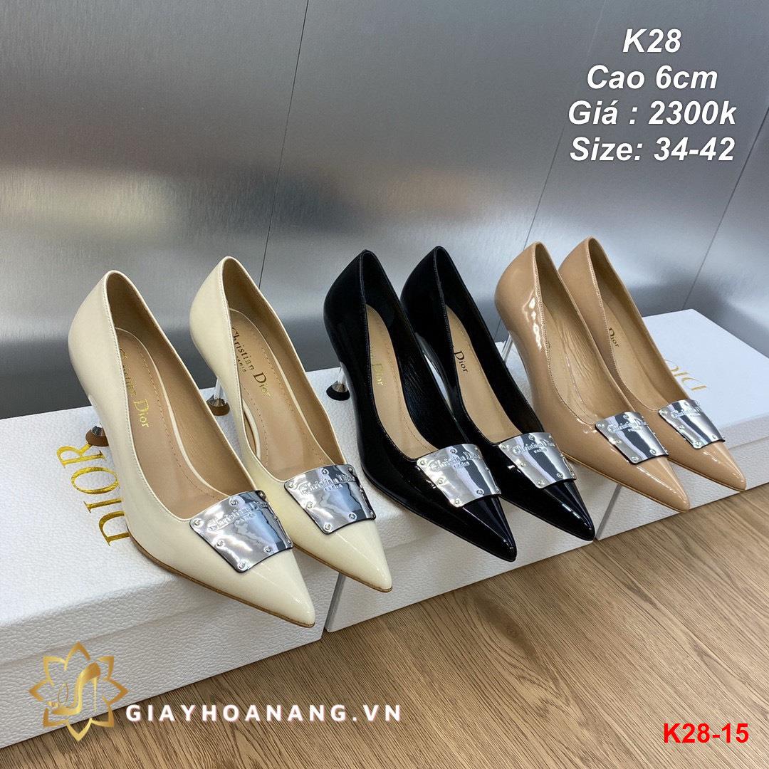 K28-15 Dior giày cao 6cm siêu cấp