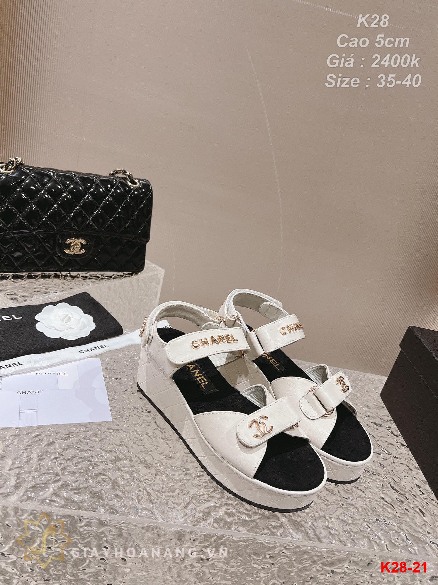 K28-21 Chanel sandal cao 5cm siêu cấp