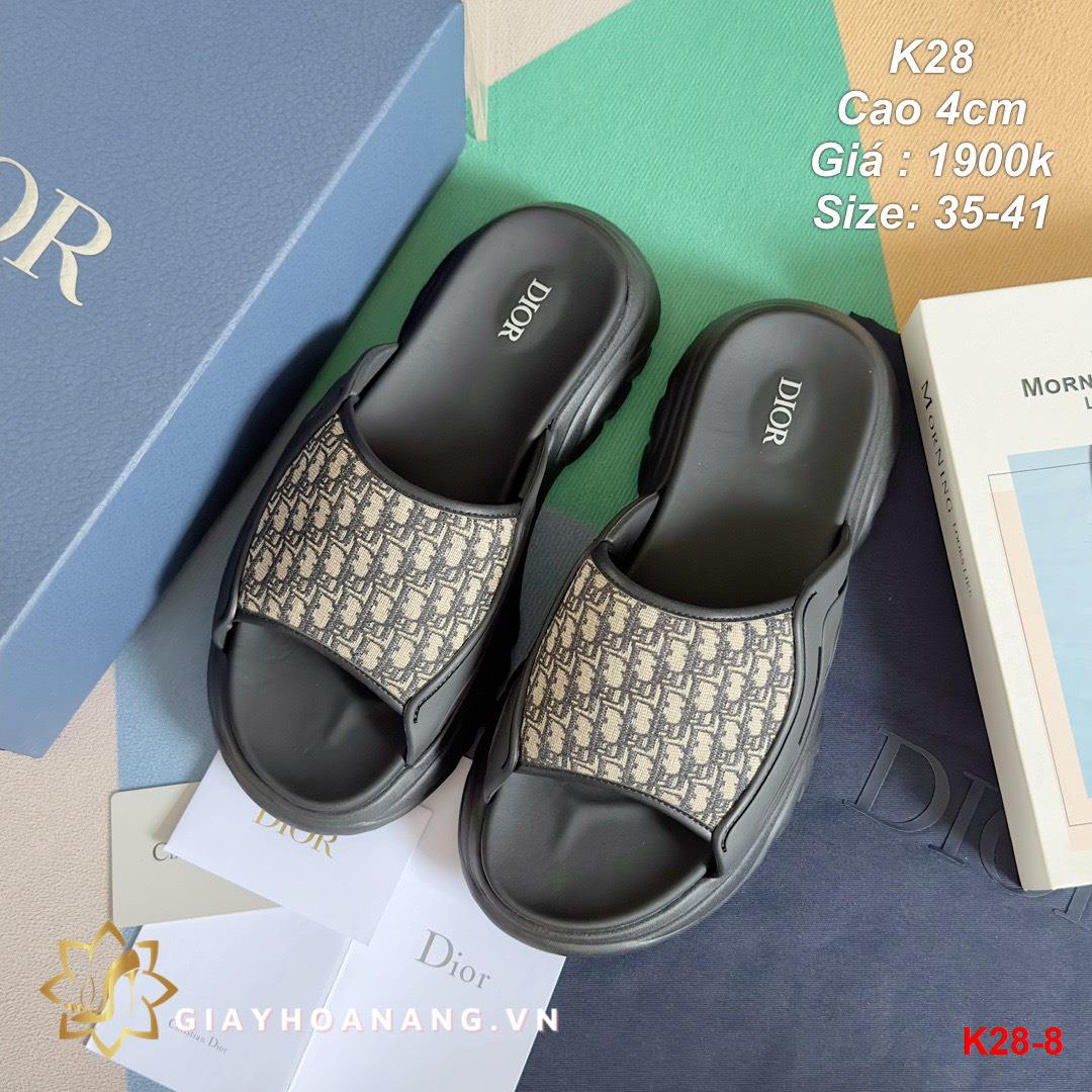 K28-8 Dior dép cao 4cm siêu cấp