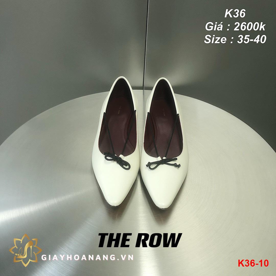 K36-10 The Row giày bệt siêu cấp