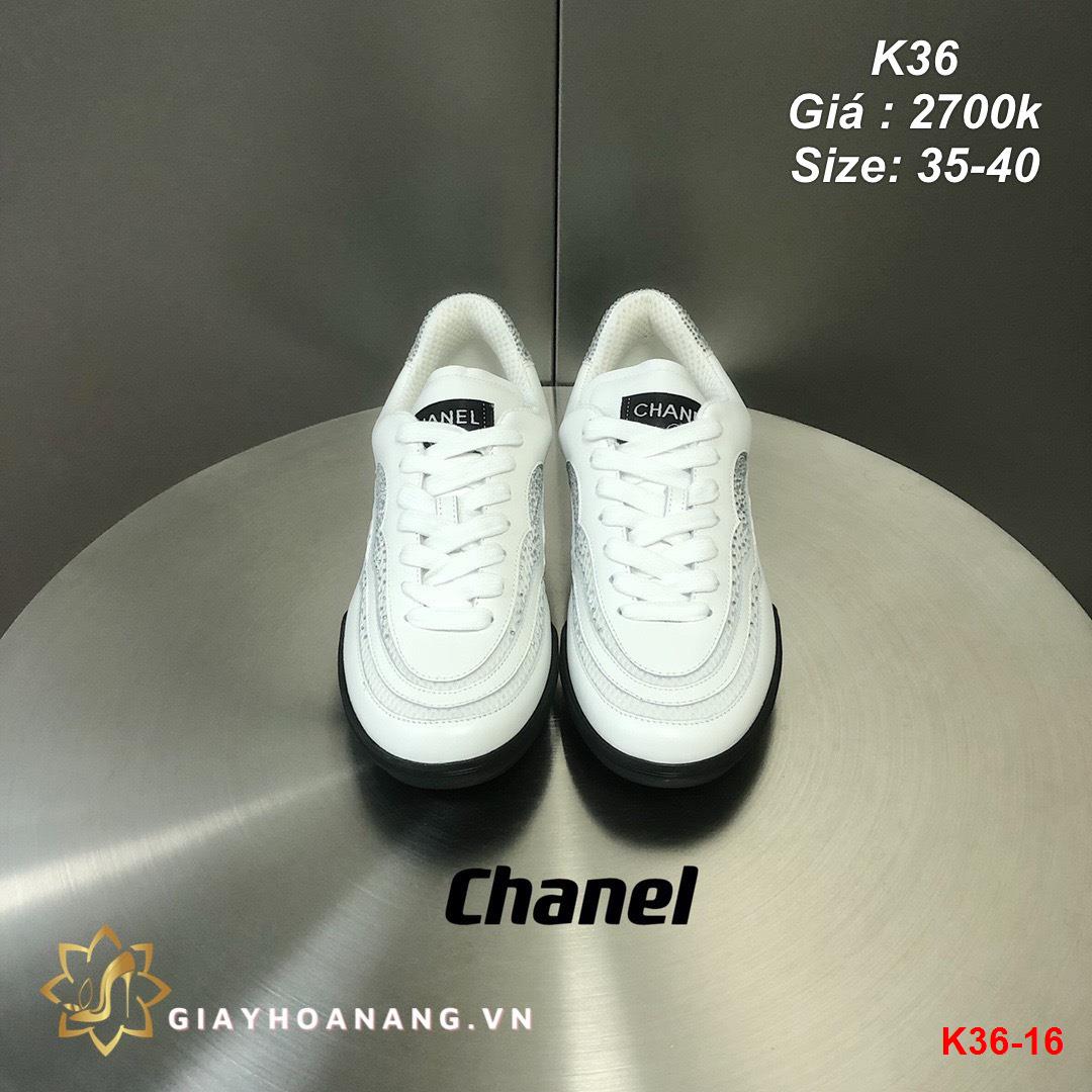 K36-16 Chanel giày thể thao siêu cấp