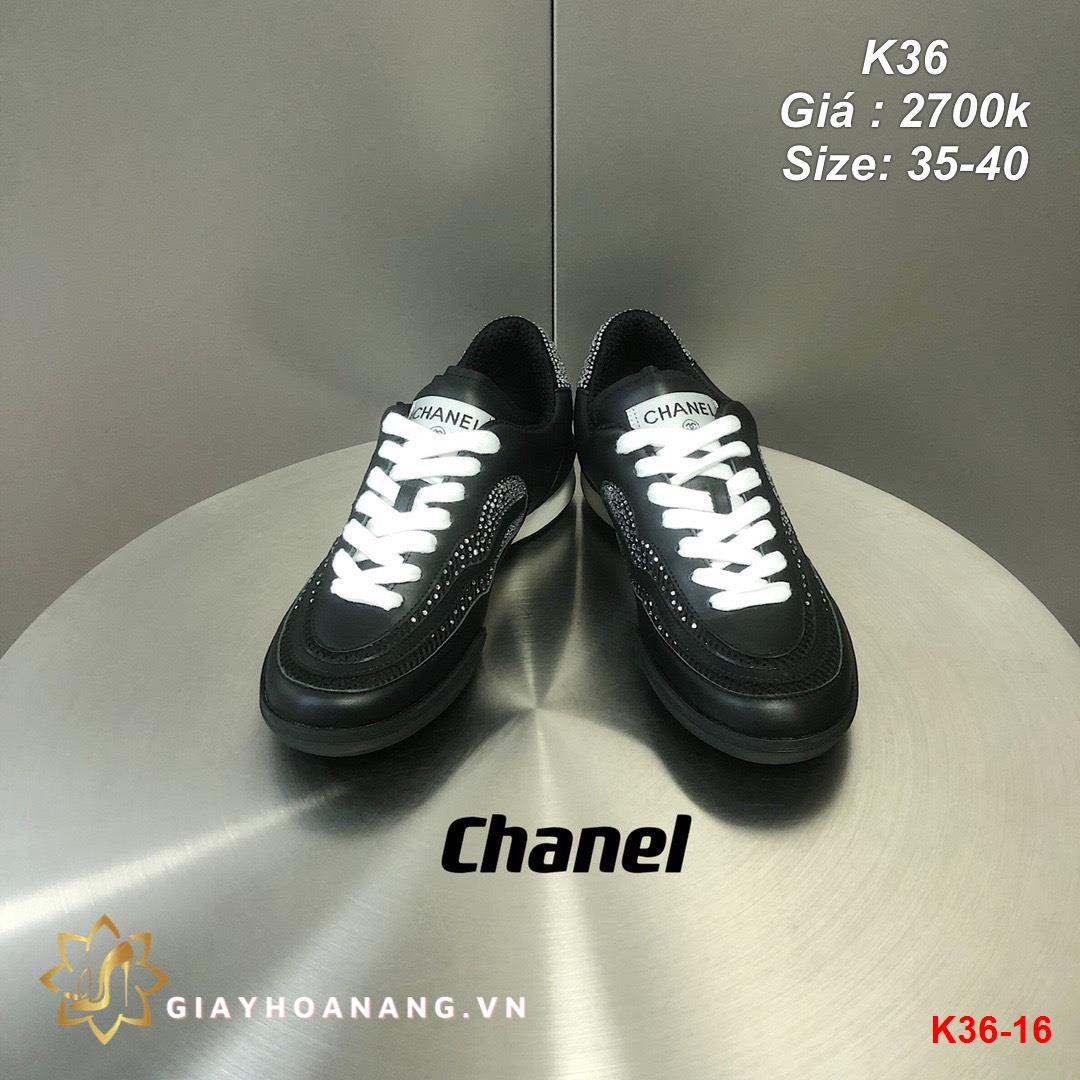 K36-16 Chanel giày thể thao siêu cấp