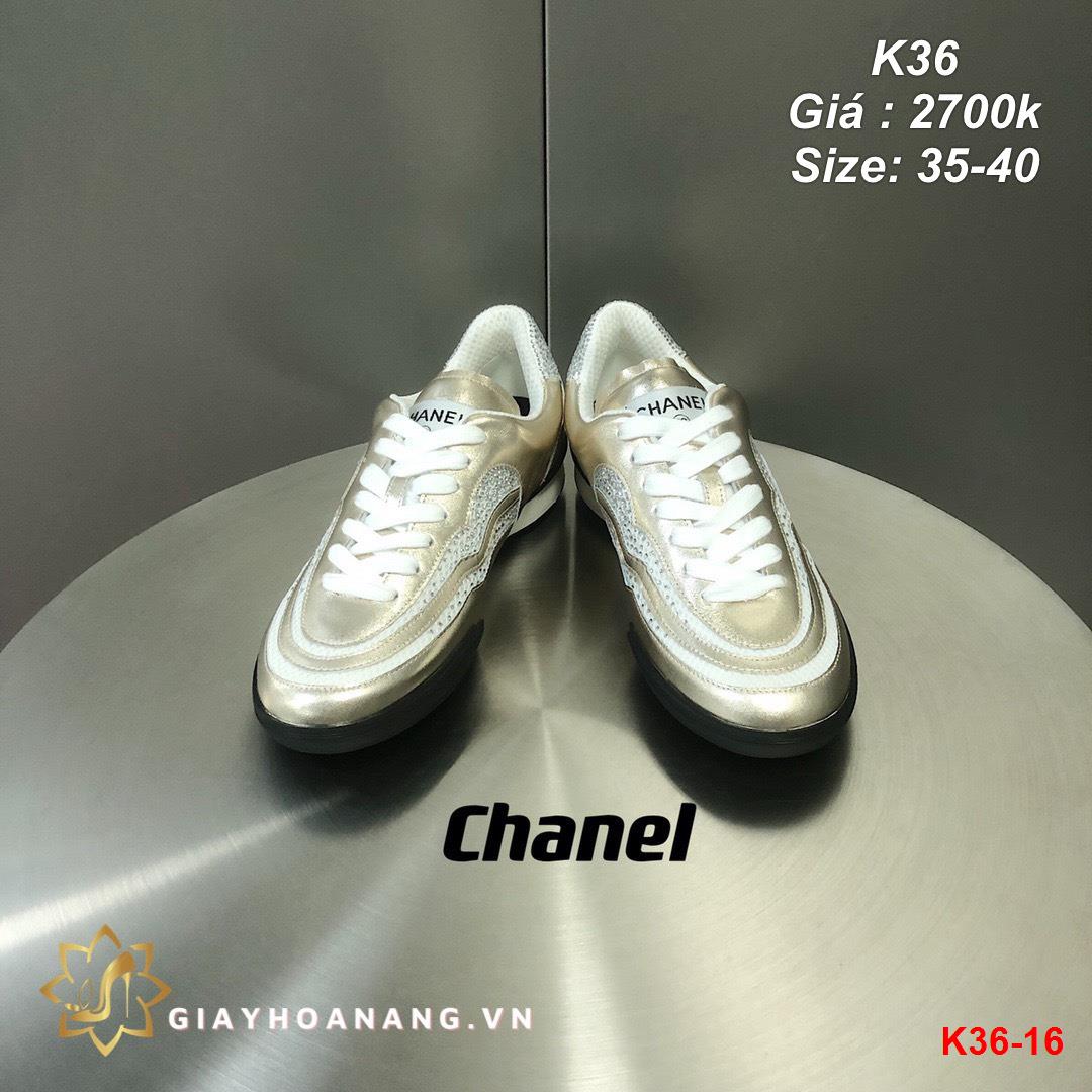 K36-16 Chanel giày thể thao siêu cấp