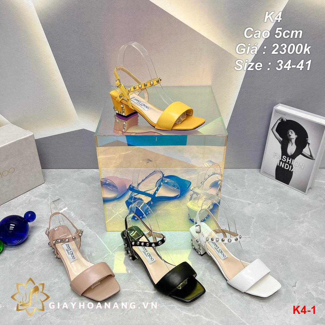 K4-1 Jimmy Choo sandal cao 5cm siêu cấp