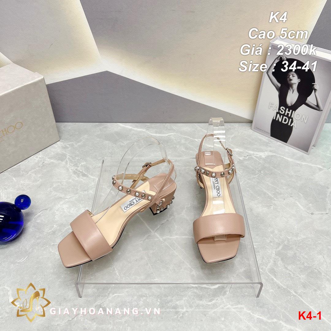 K4-1 Jimmy Choo sandal cao 5cm siêu cấp