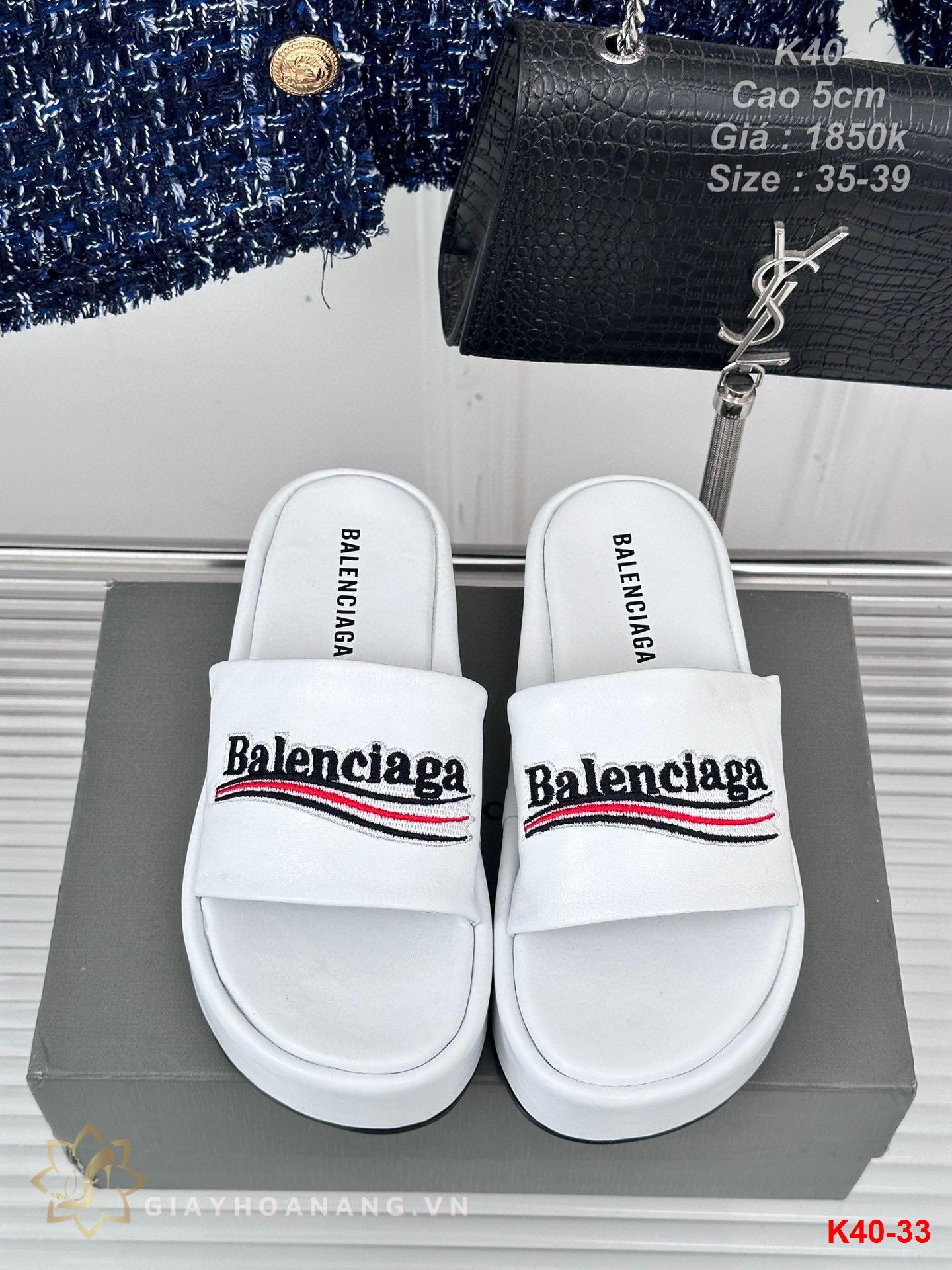 K40-33 Balenciaga dép cao 5cm siêu cấp