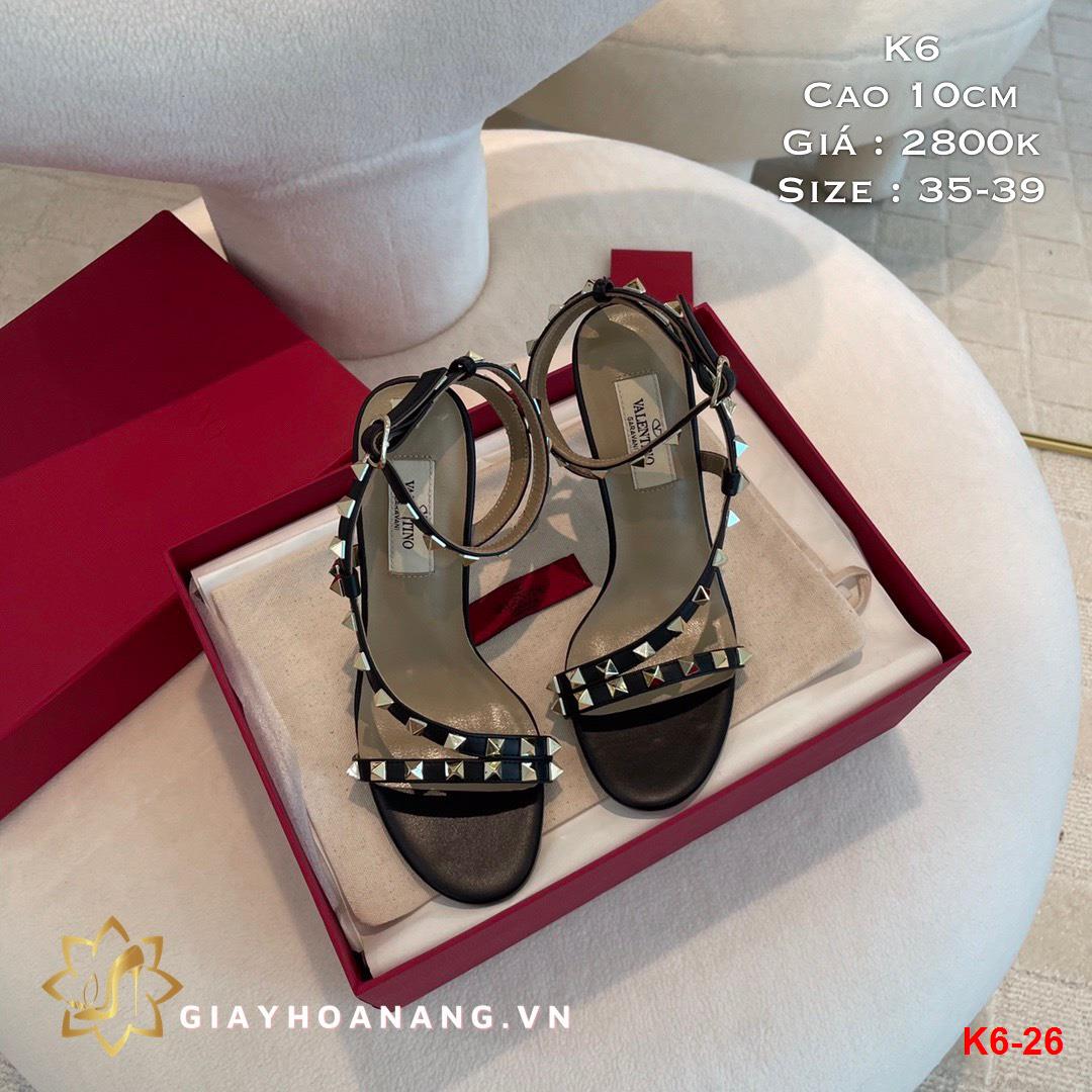 K6-26 Valentino sandal cao 10cm siêu cấp