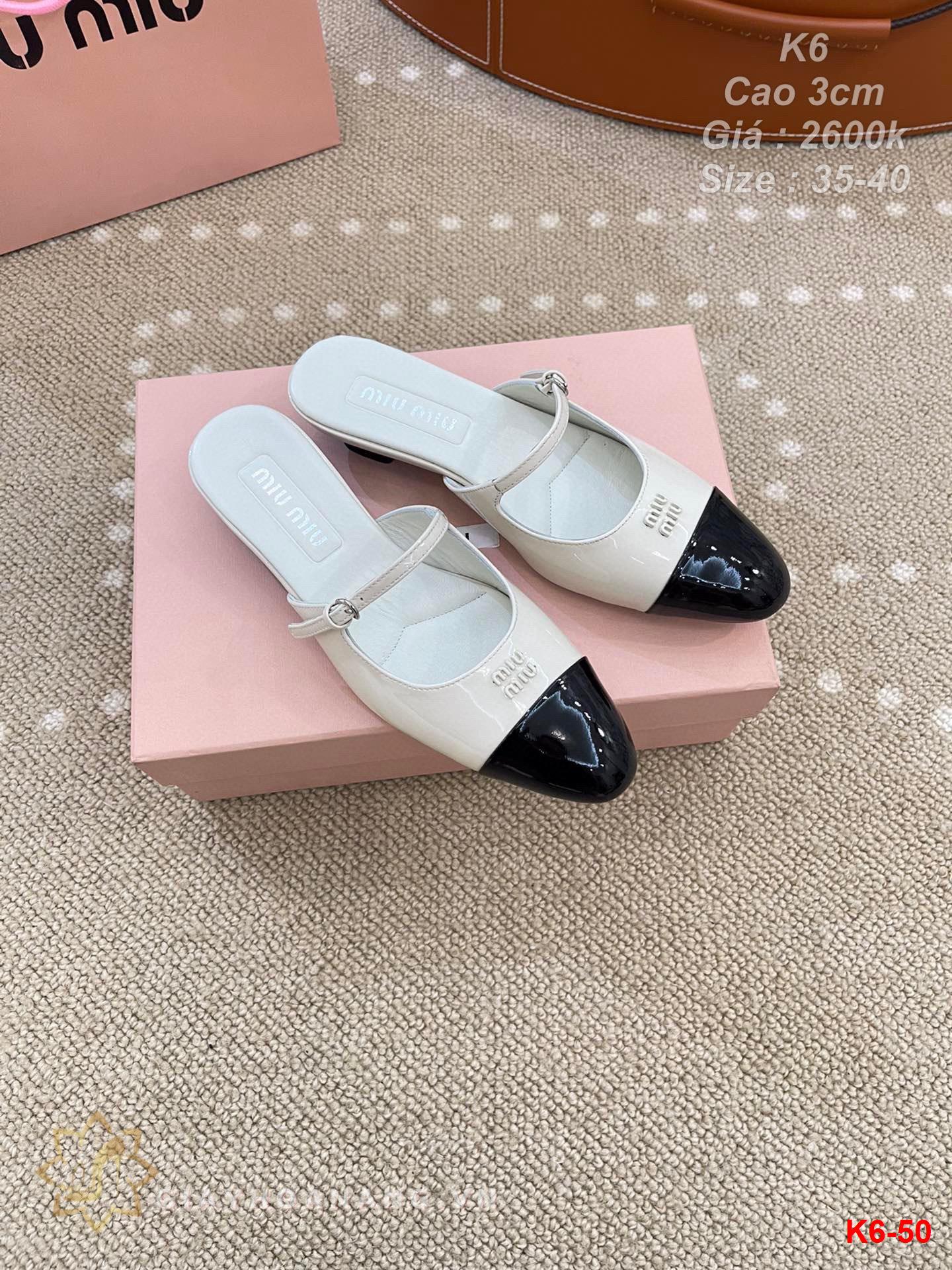 K6-50 Miu Miu sandal cao 3cm siêu cấp