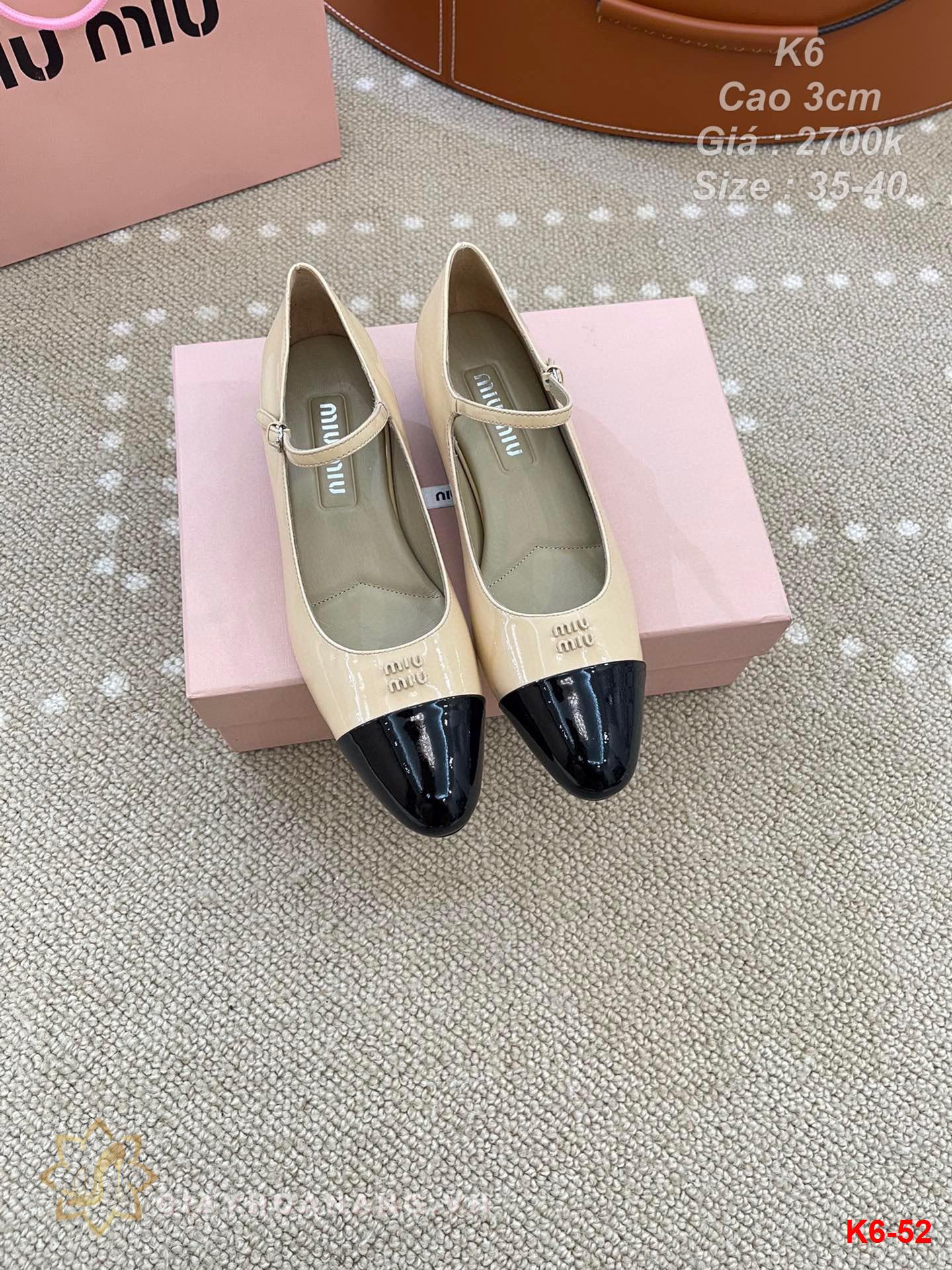 K6-52 Miu Miu giày cao 3cm siêu cấp