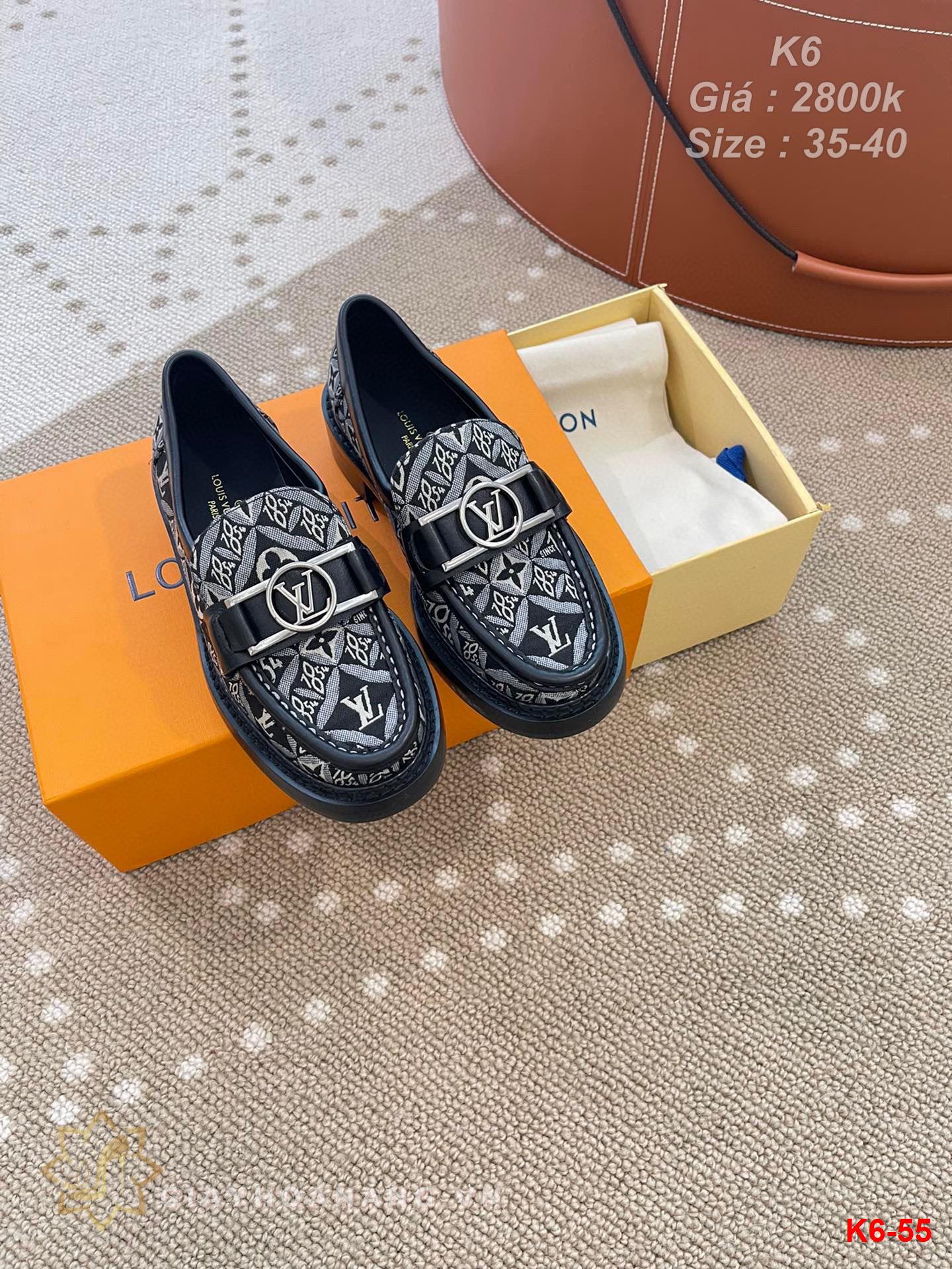 K6-55 Louis Vuitton giày lười siêu cấp