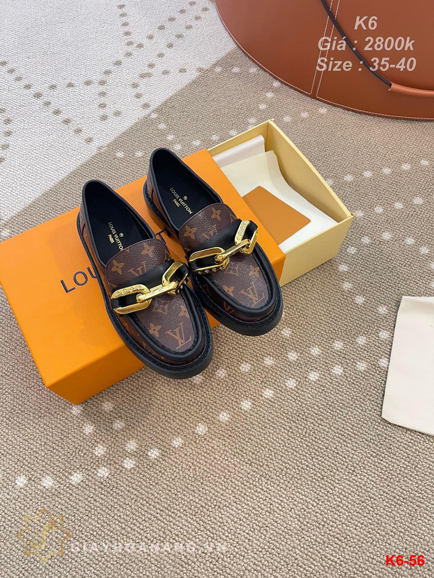 K6-56 Louis Vuitton giày lười siêu cấp