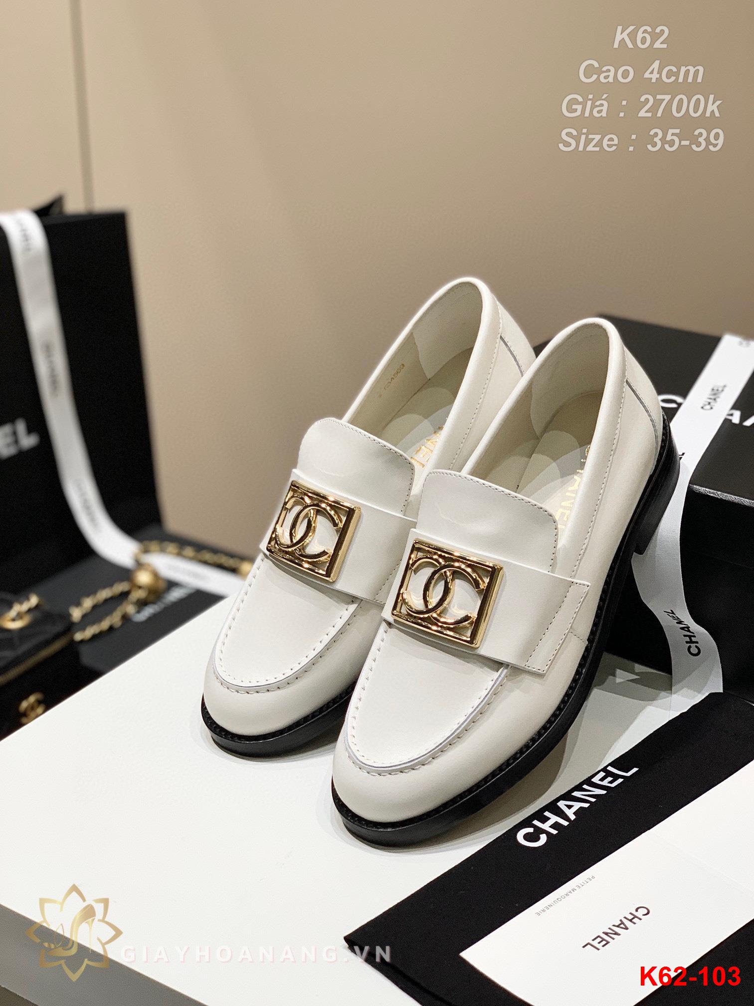 K62-103 Chanel giày cao 4cm siêu cấp