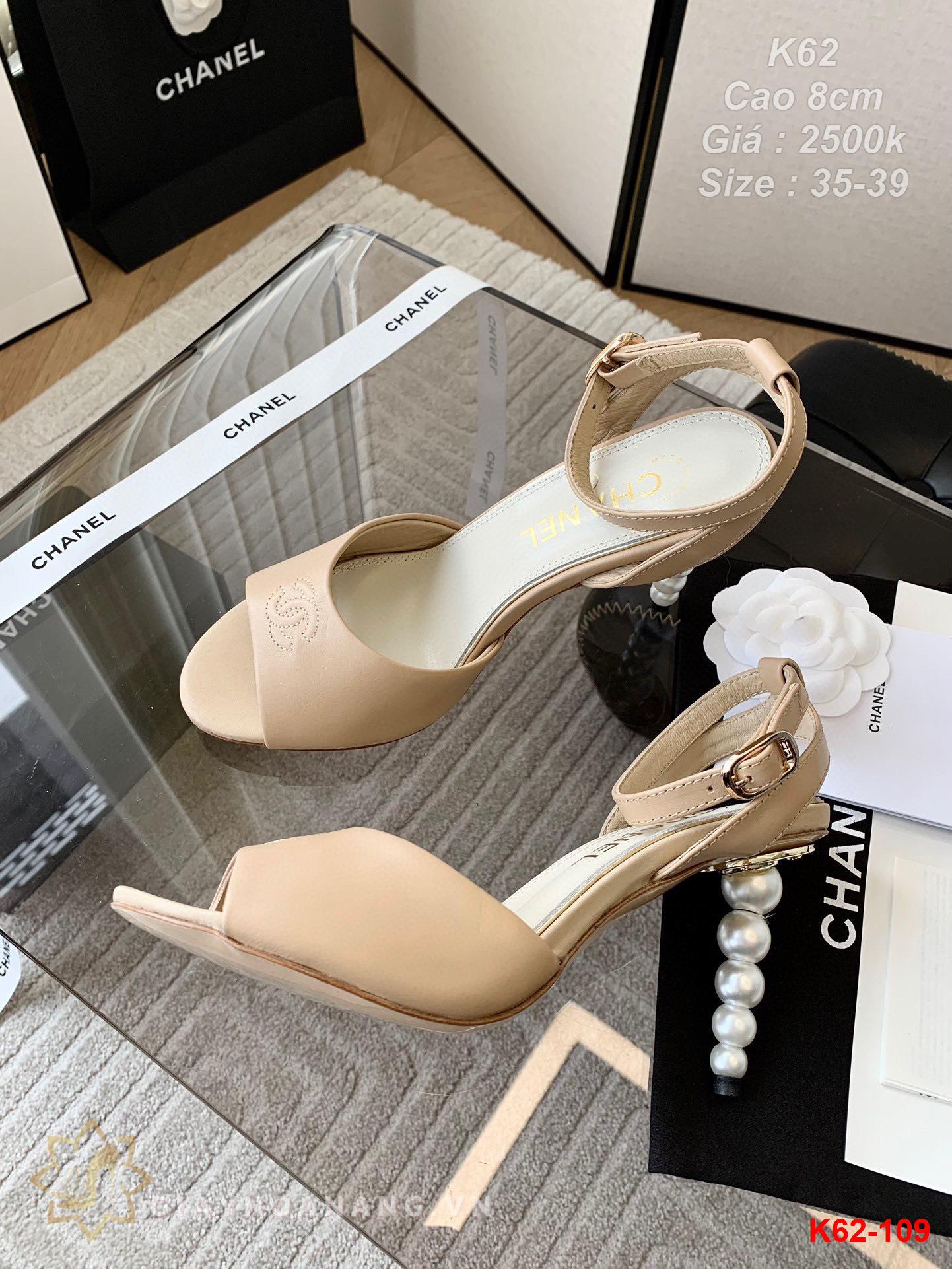 K62-109 Chanel sandal cao 8cm siêu cấp