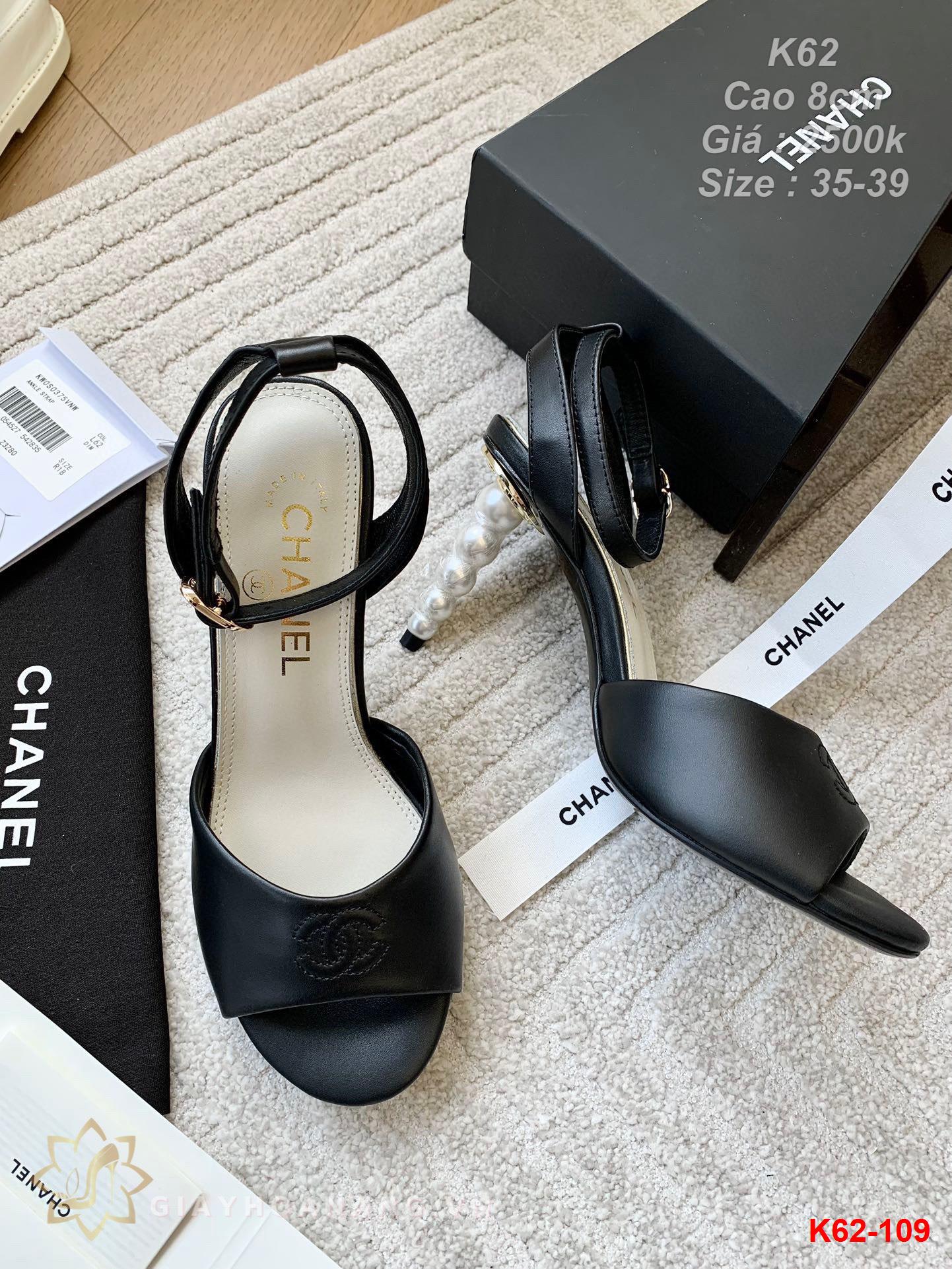 K62-109 Chanel sandal cao 8cm siêu cấp
