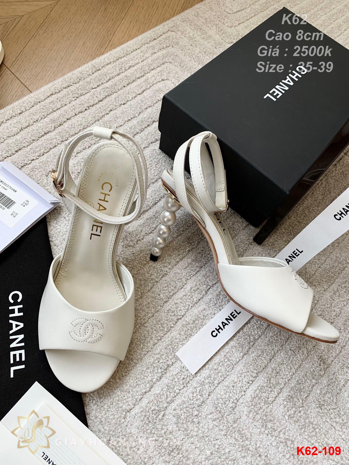 K62-109 Chanel sandal cao 8cm siêu cấp