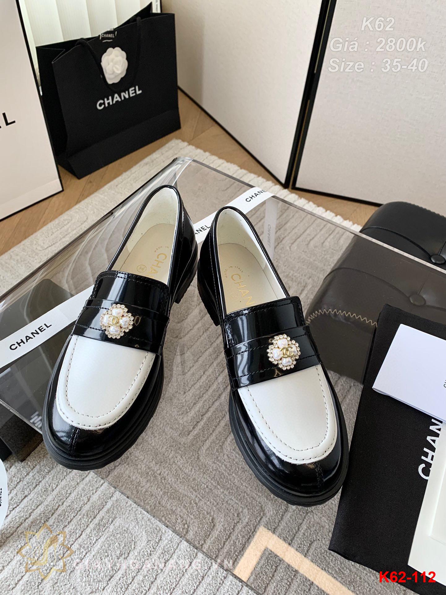 K62-112 Chanel giày lười siêu cấp