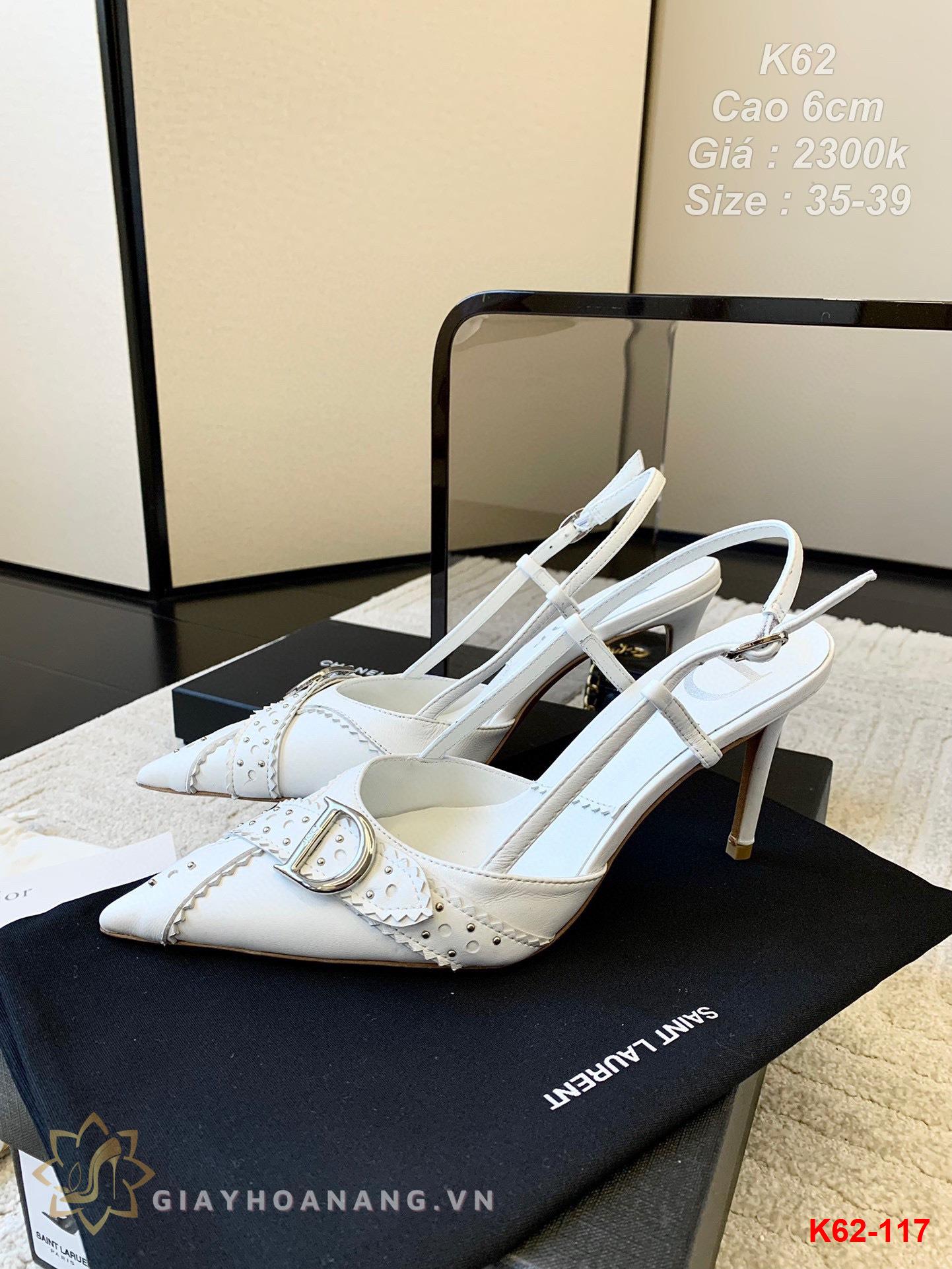 K62-117 Dior sandal cao 6cm siêu cấp