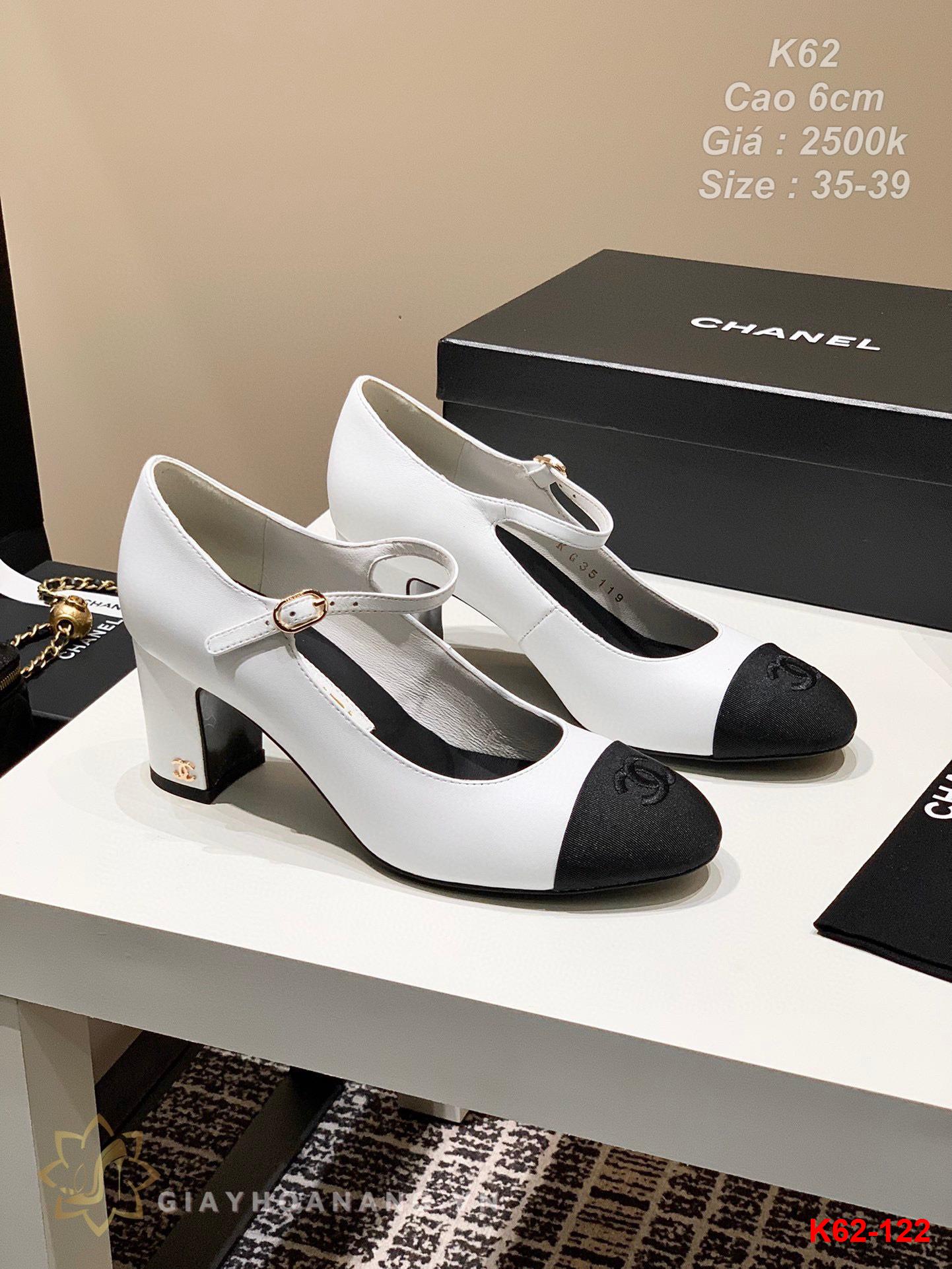 K62-122 Chanel giày cao gót 6cm siêu cấp