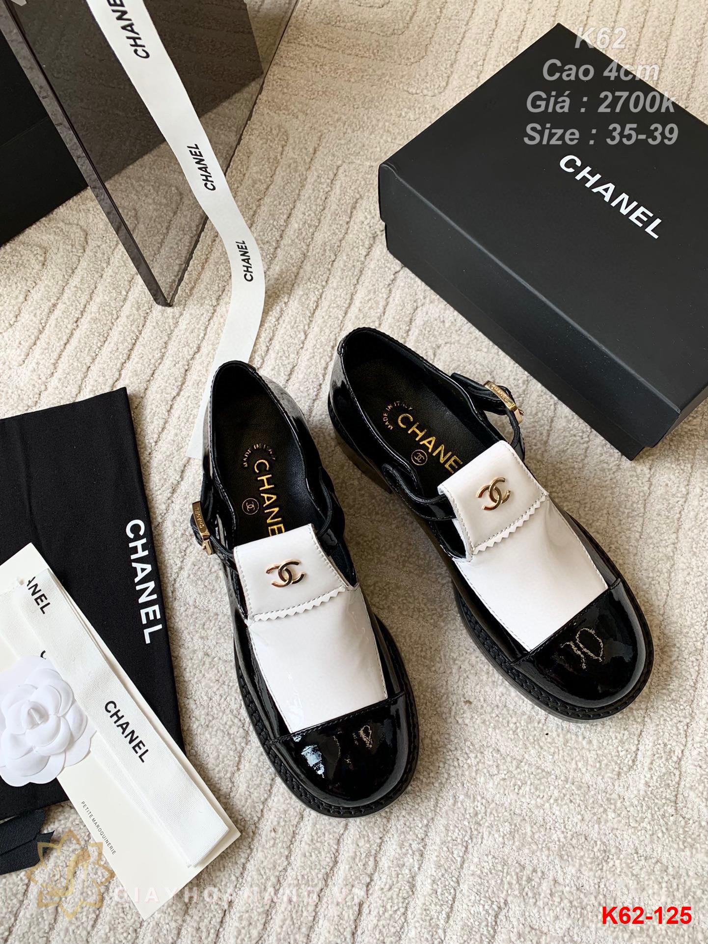 K62-125 Chanel giày cao gót 4cm siêu cấp