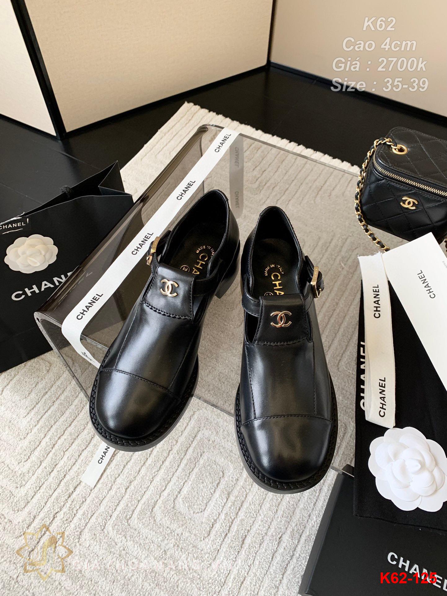 K62-125 Chanel giày cao gót 4cm siêu cấp