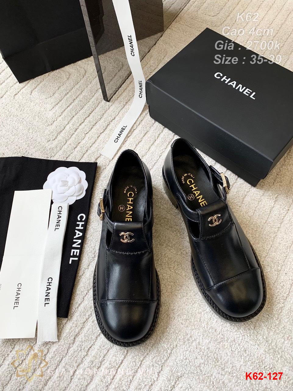 K62-127 Chanel giày cao 4cm siêu cấp