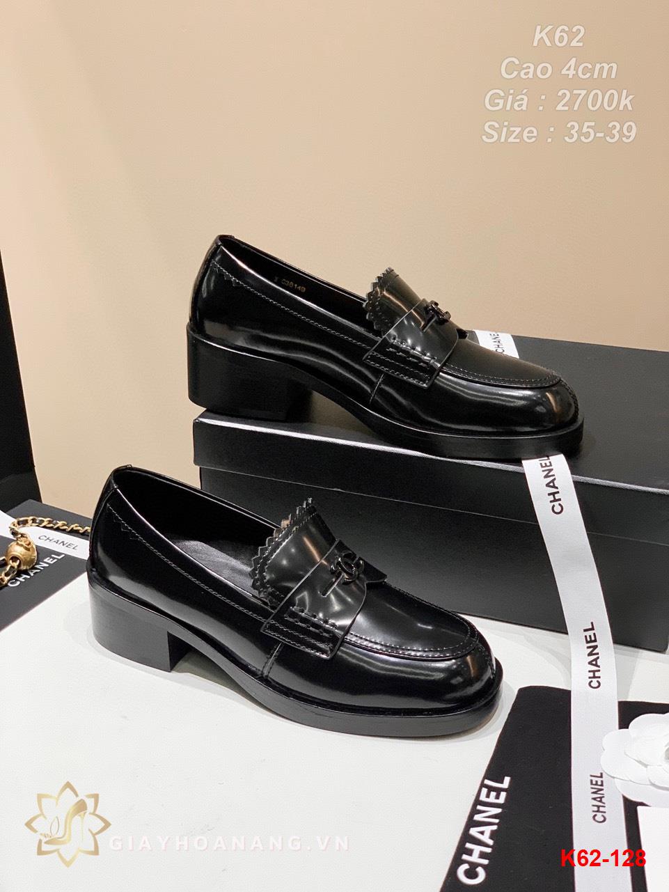 K62-128 Chanel giày cao 4cm siêu cấp