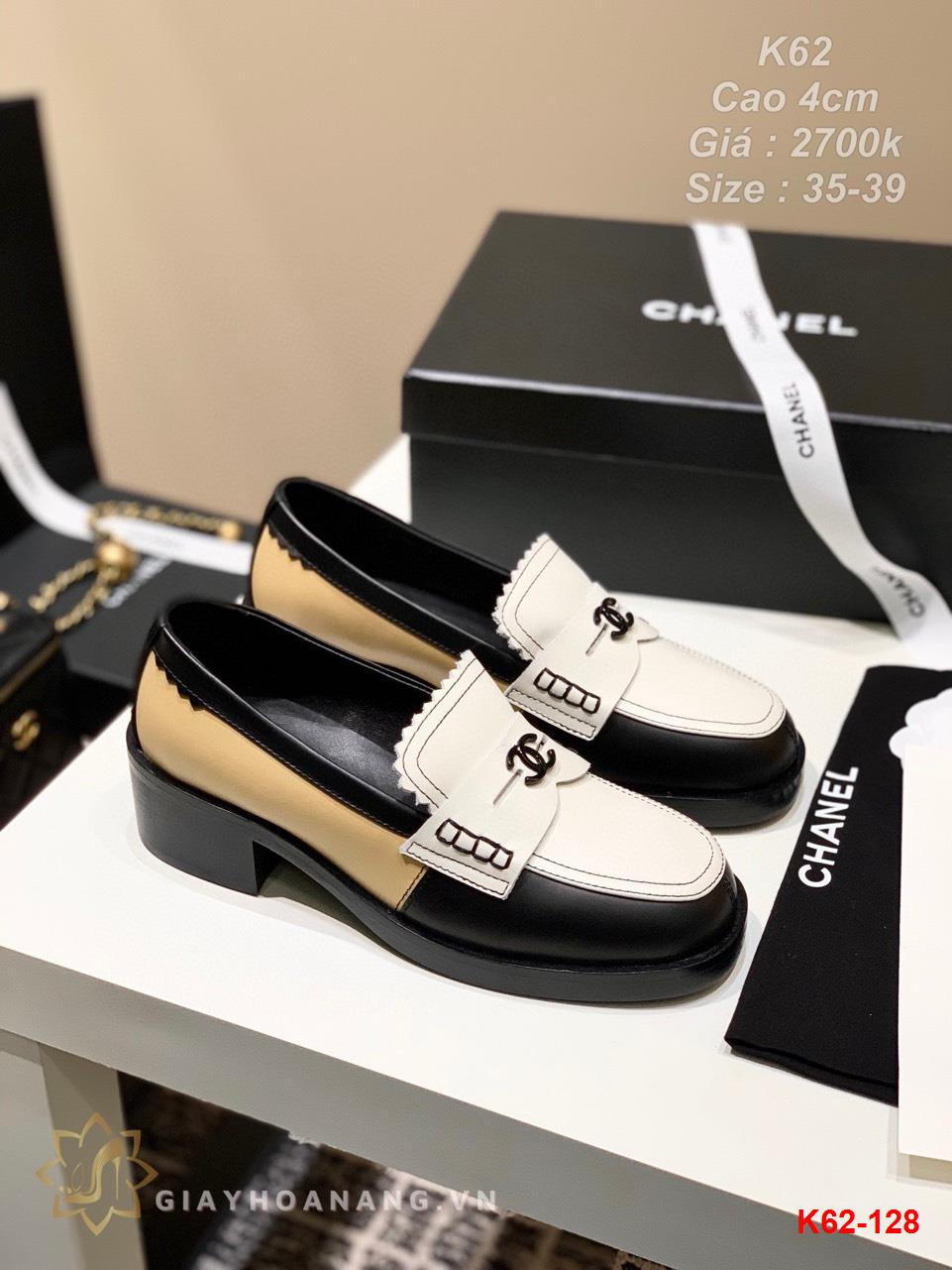 K62-128 Chanel giày cao 4cm siêu cấp