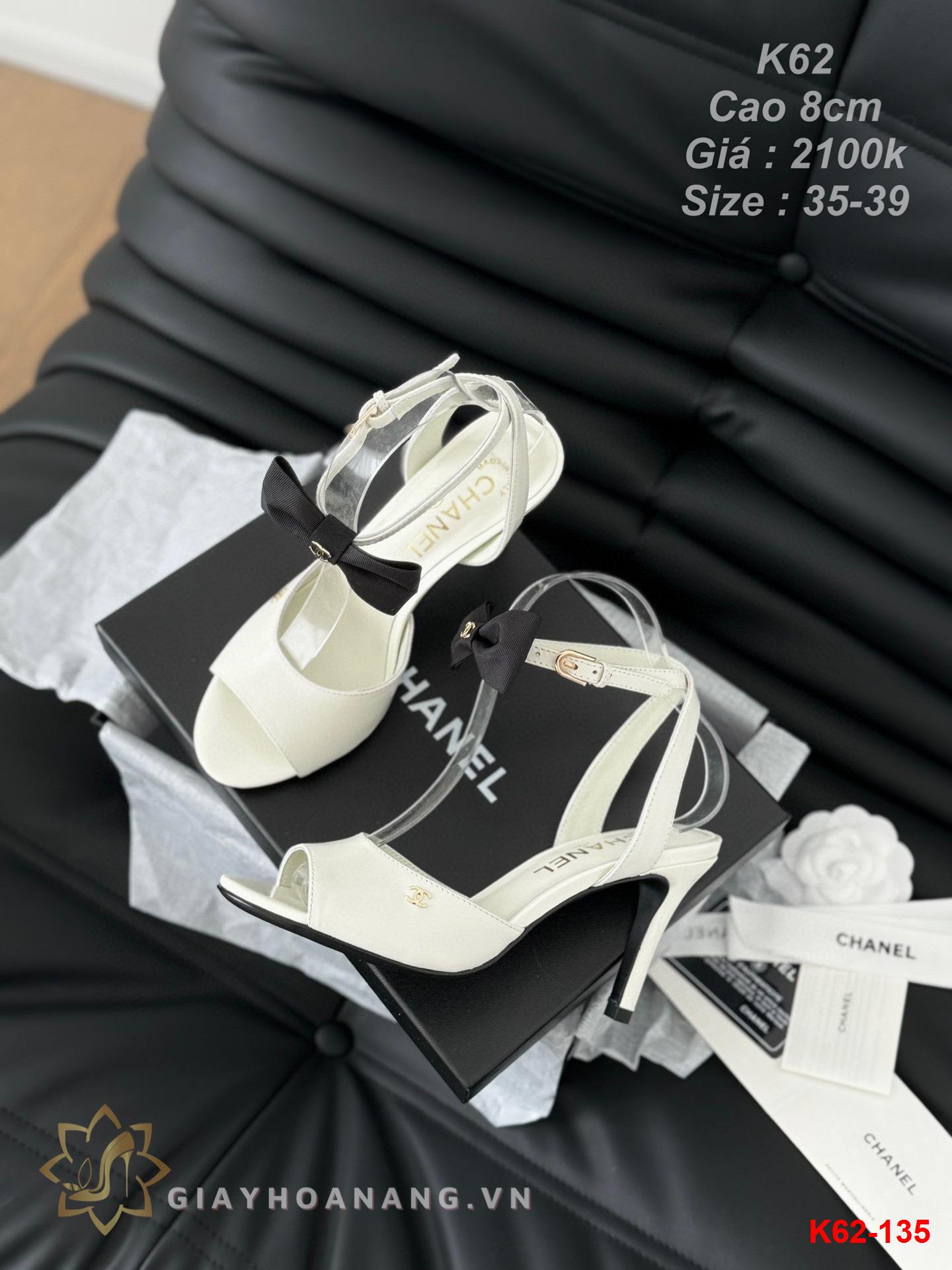 K62-135 Chanel sandal cao gót 8cm siêu cấp