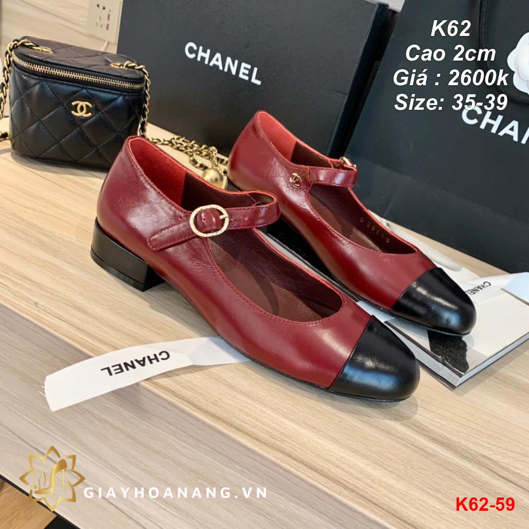 K62-59 Chanel giày cao 2cm siêu cấp