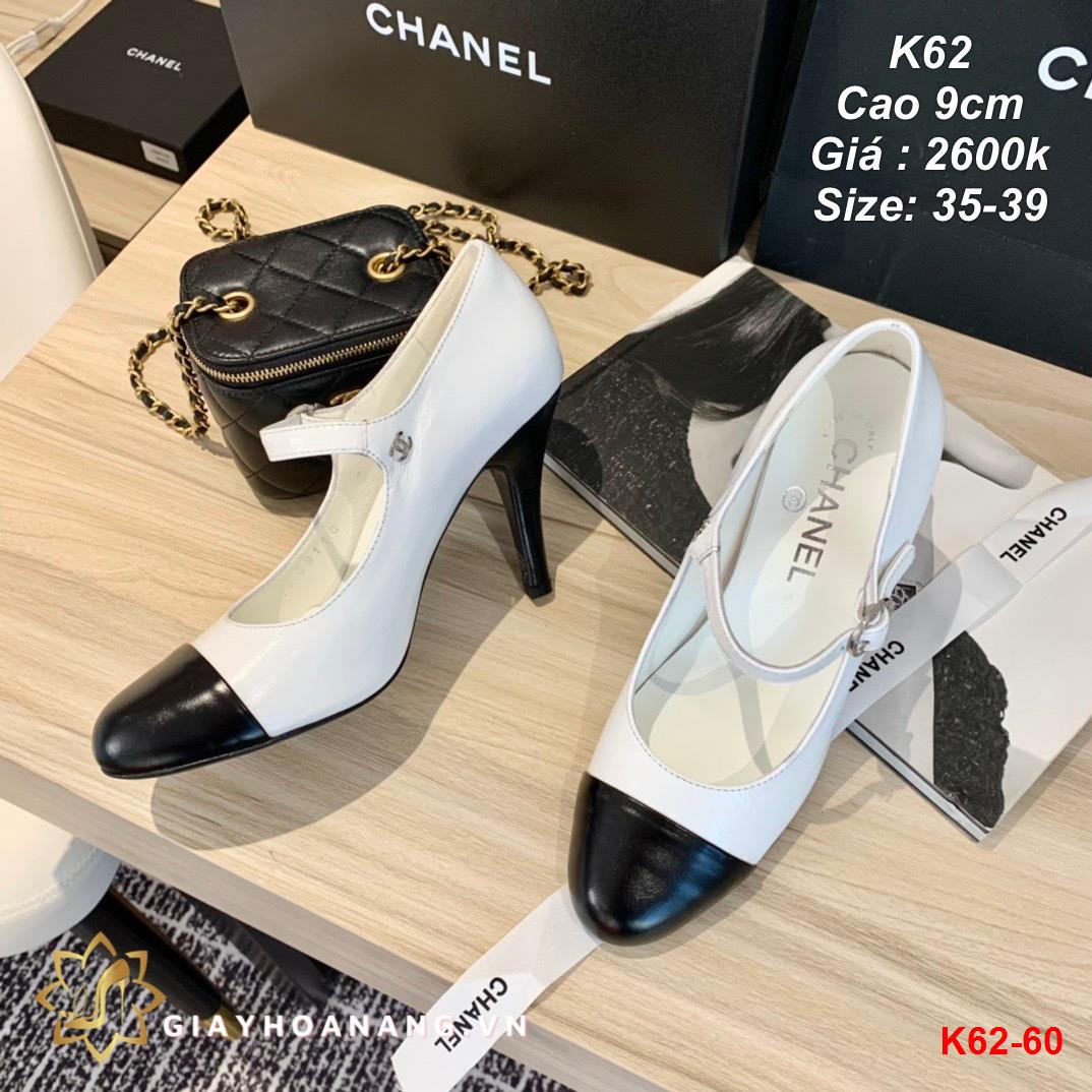 K62-60 Chanel giày cao 9cm siêu cấp