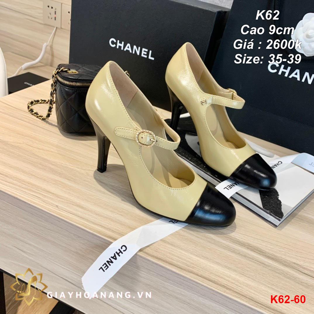 K62-60 Chanel giày cao 9cm siêu cấp