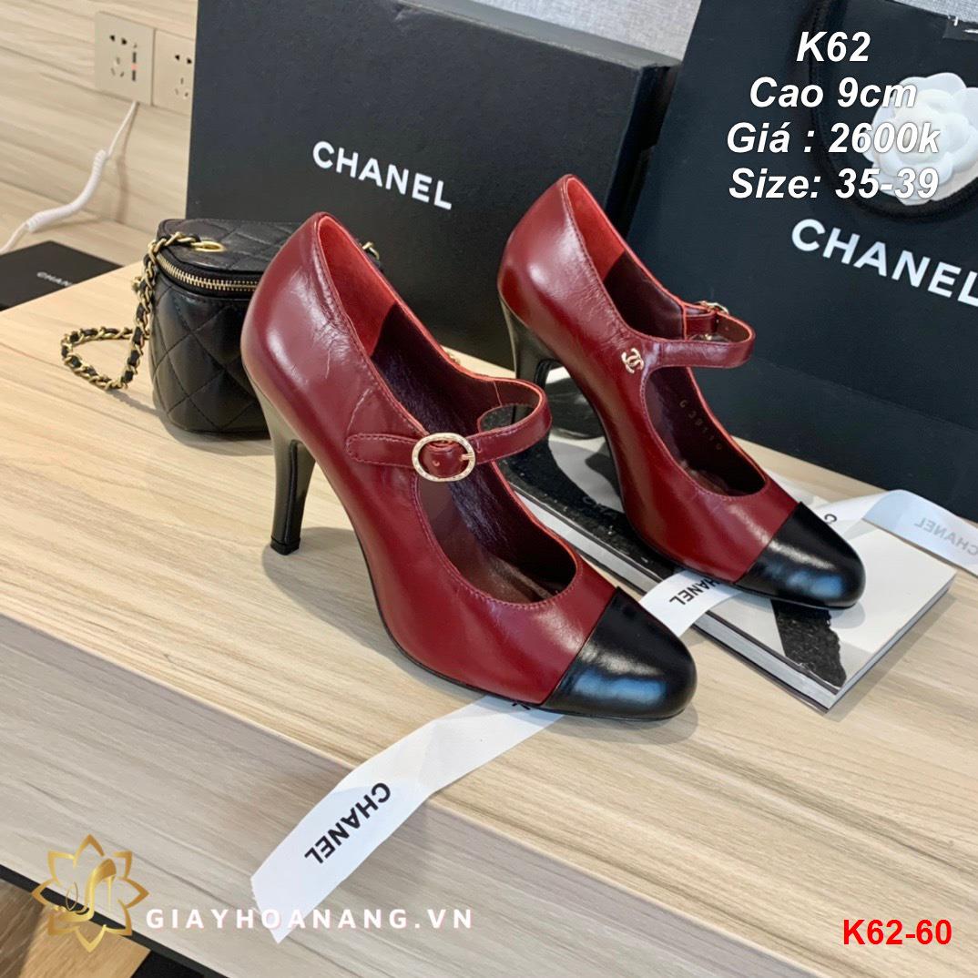 K62-60 Chanel giày cao 9cm siêu cấp