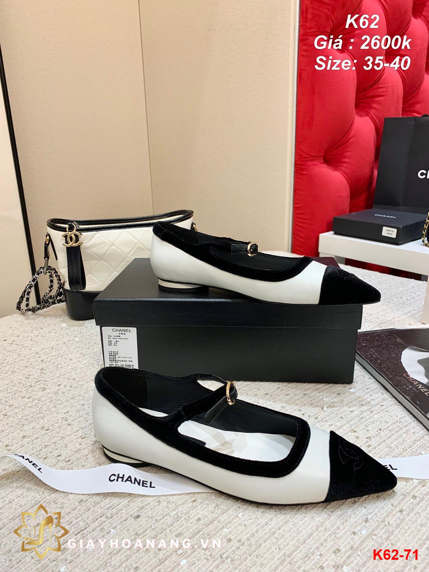 K62-71 Chanel giày bệt siêu cấp