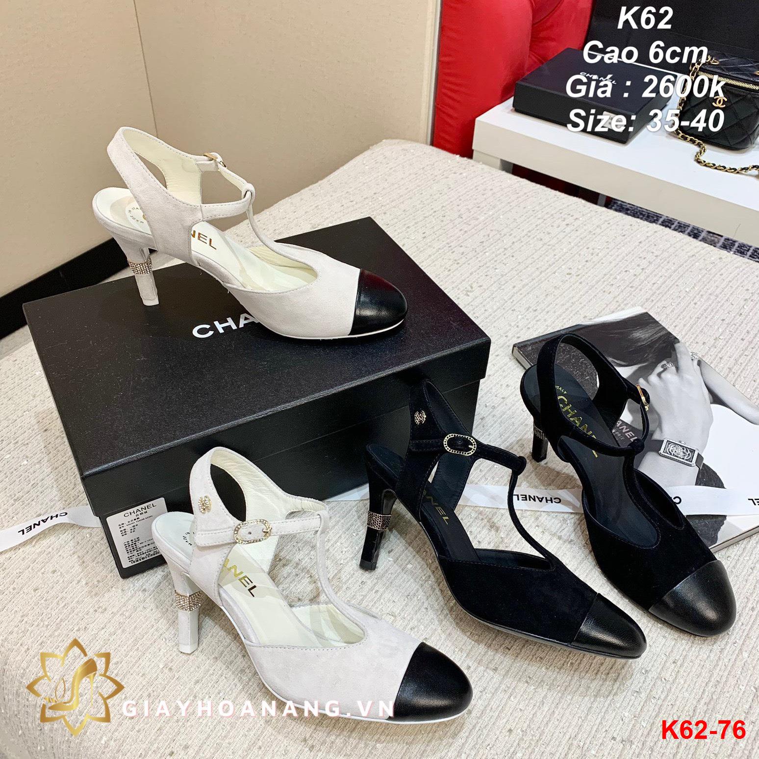 K62-76 Chanel sandal cao 6cm siêu cấp