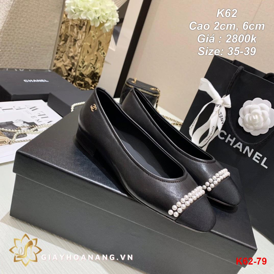 K62-79 Chanel sandal cao 2cm, 6cm siêu cấp