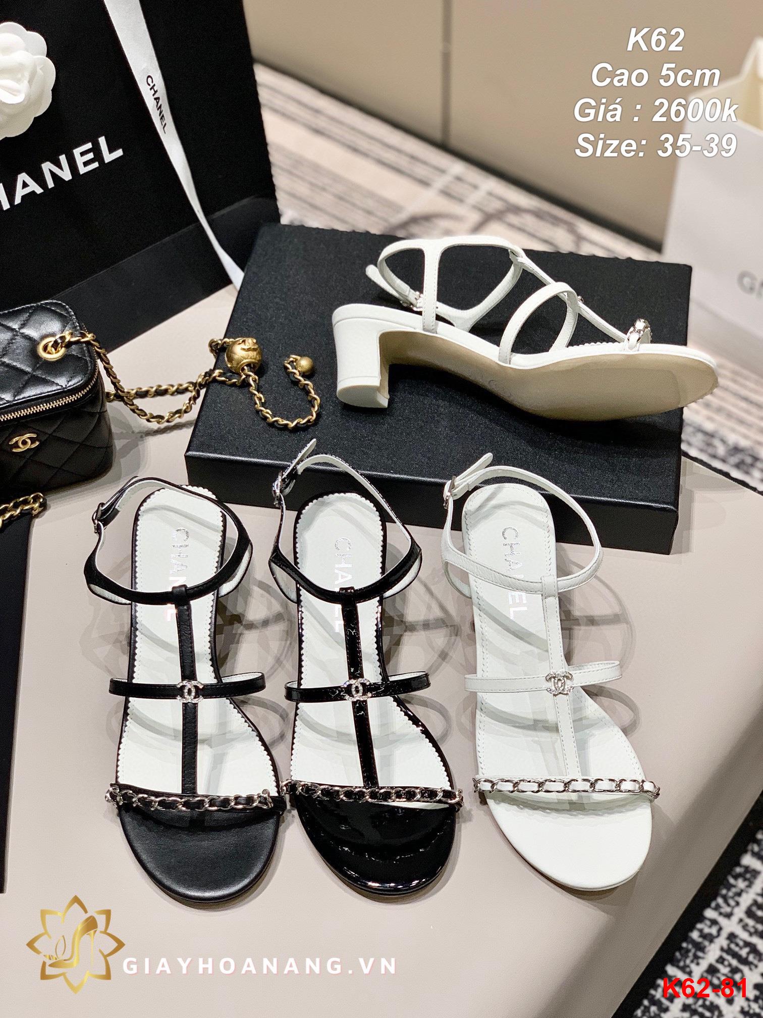 K62-81 Chanel sandal cao 5cm siêu cấp