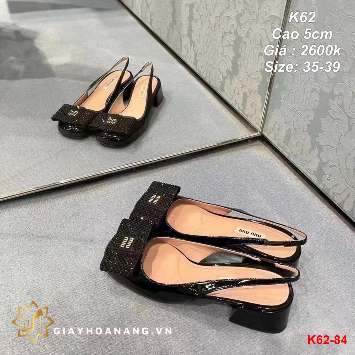 K62-84 Miu Miu sandal cao 5cm siêu cấp