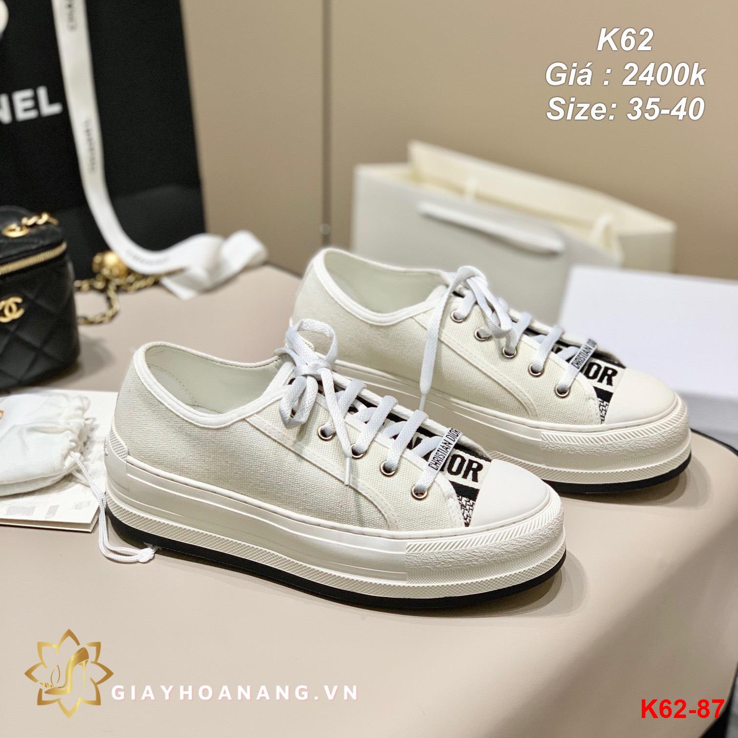 K62-87 Dior giày thể thao siêu cấp