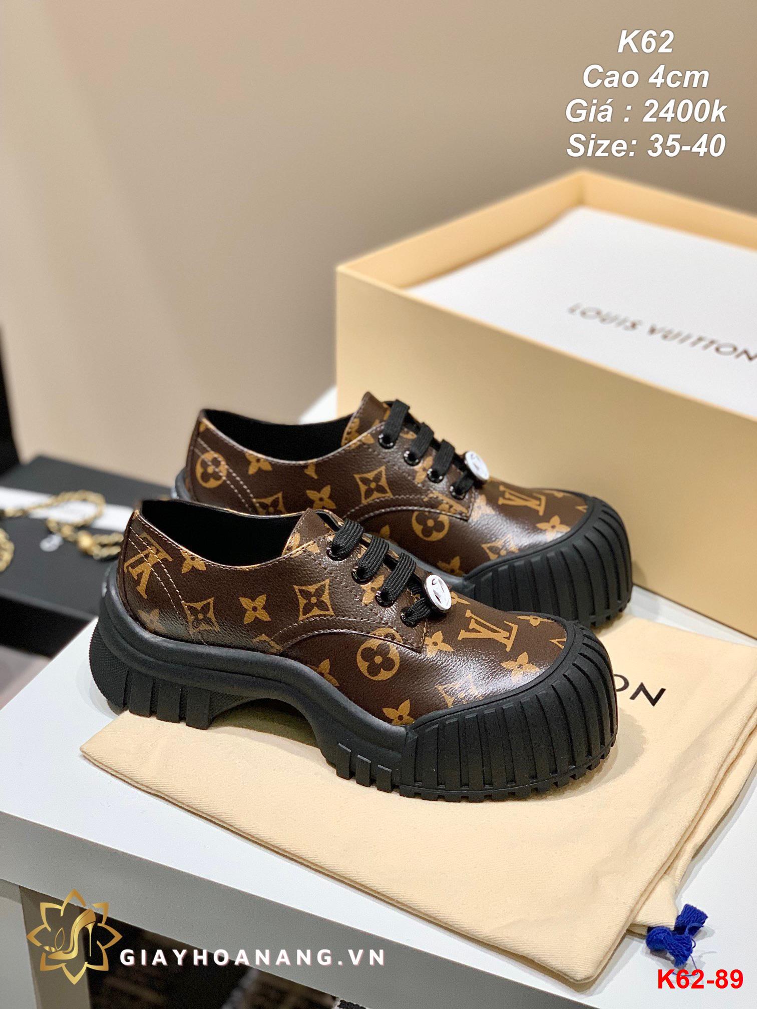 K62-89 Louis Vuitton giày cao 4cm siêu cấp