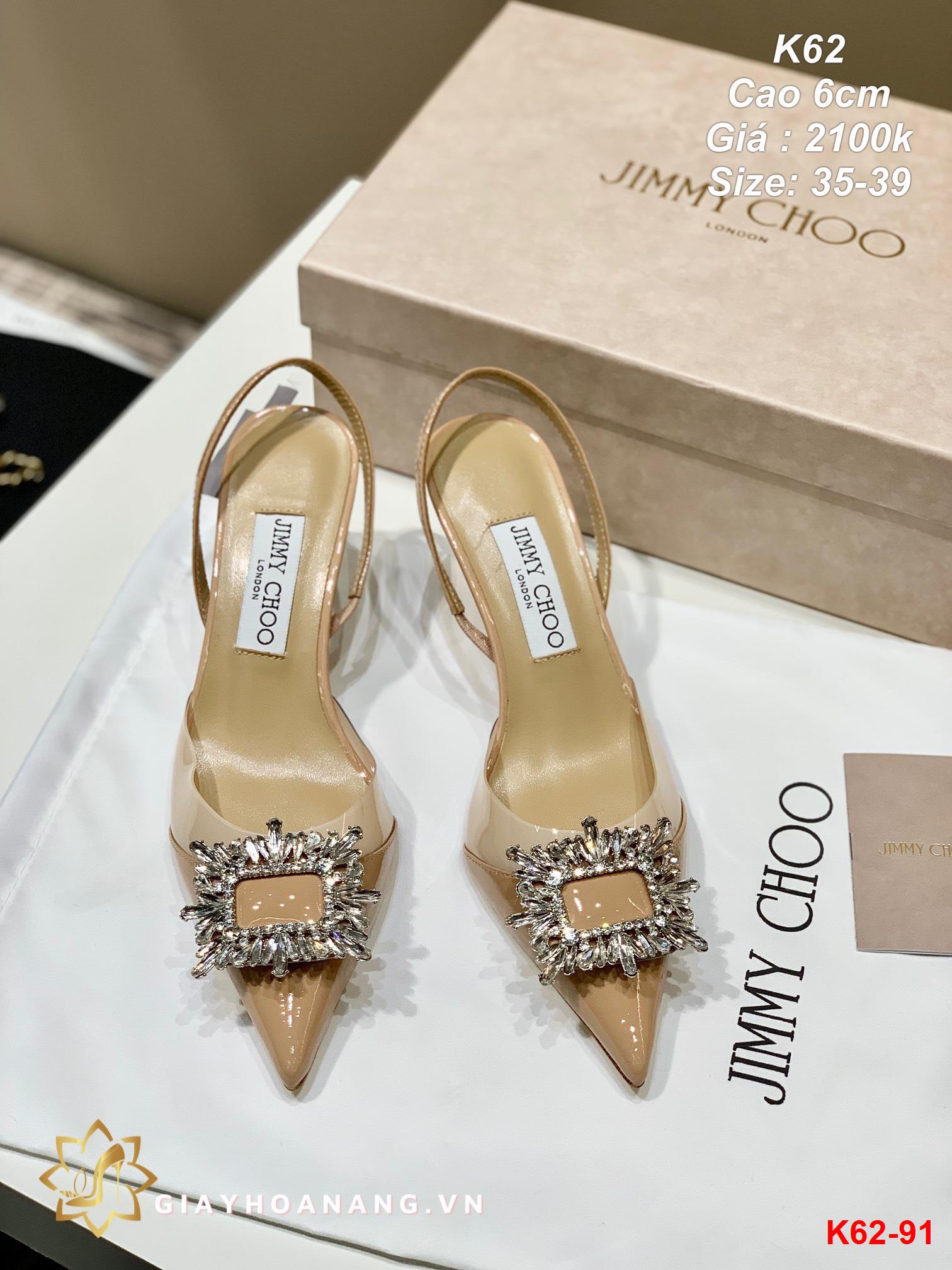 K62-91 Jimy Choo sandal cao 6cm siêu cấp