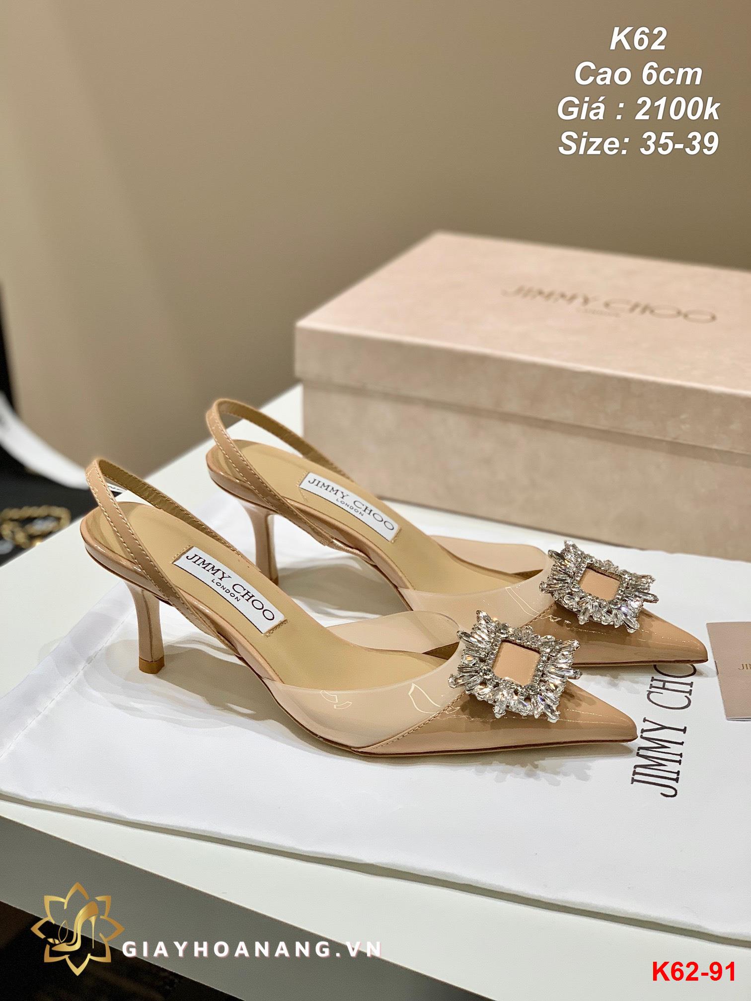 K62-91 Jimy Choo sandal cao 6cm siêu cấp