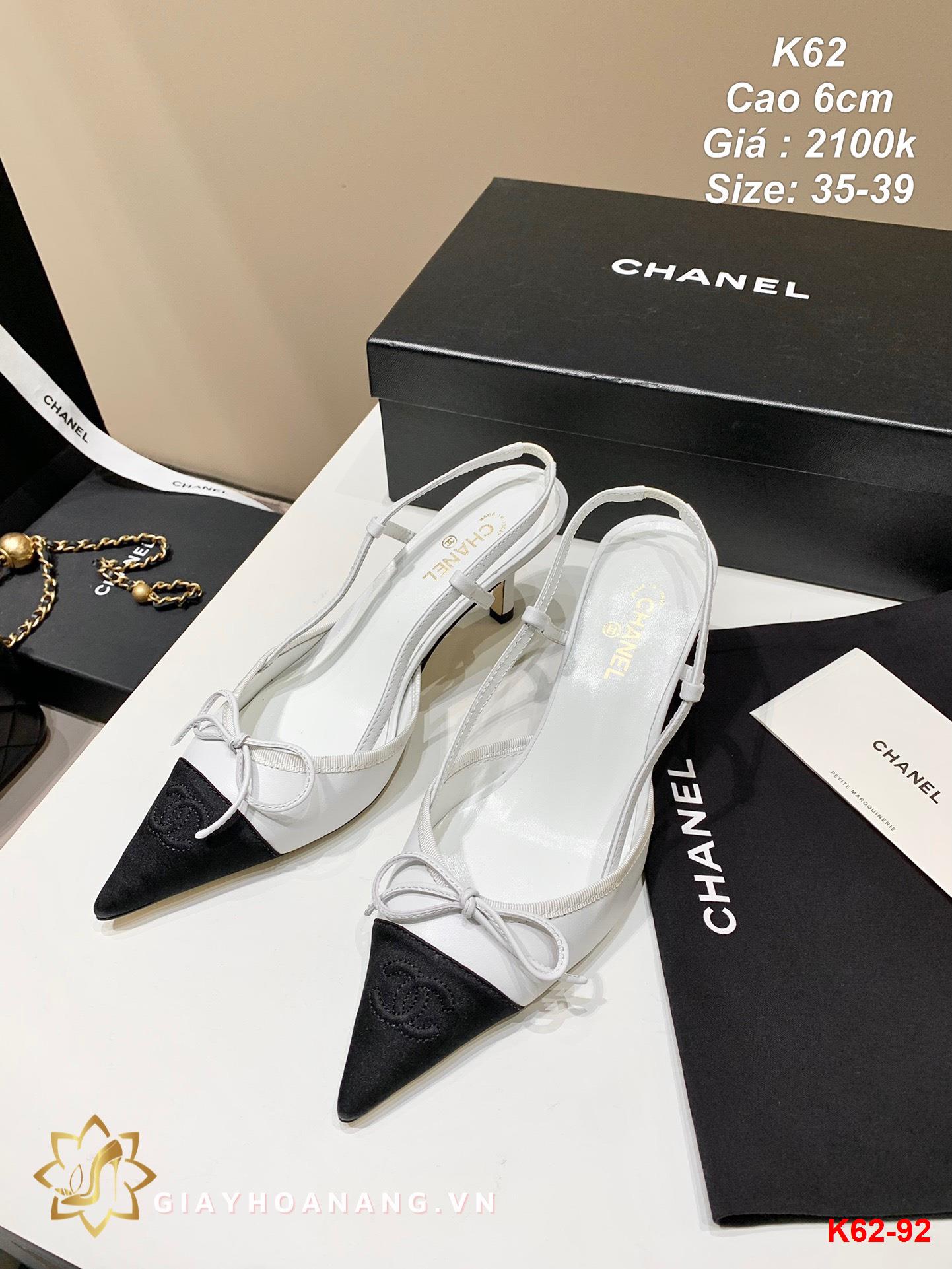 K62-92 Chanel sandal cao 6cm siêu cấp