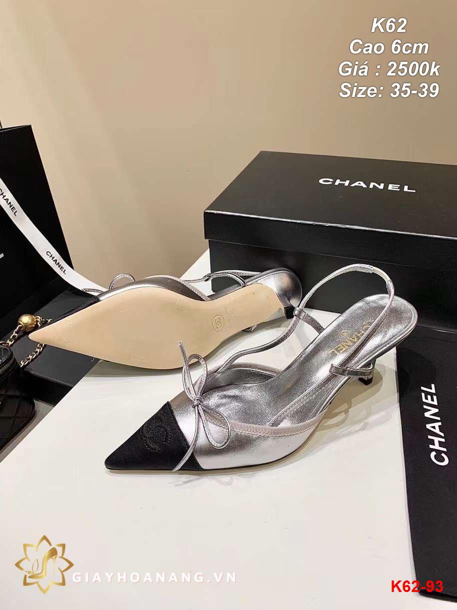 K62-93 Chanel sandal cao 6cm siêu cấp