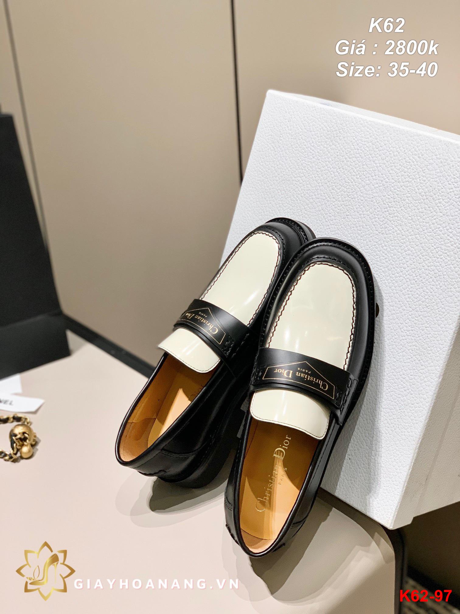 K62-97 Dior giày lười siêu cấp