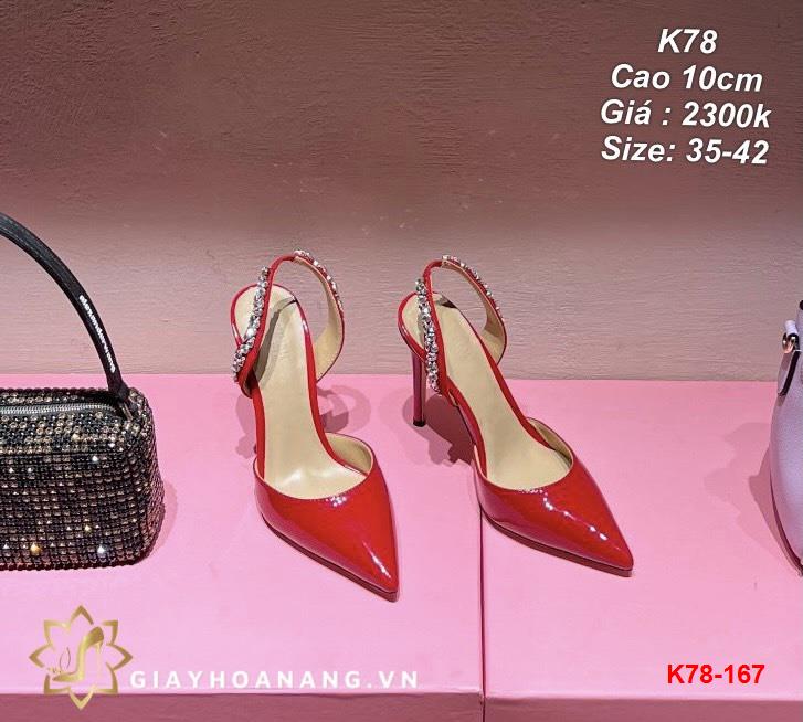 K78-167 Aminah Abdul sandal cao 10cm siêu cấp